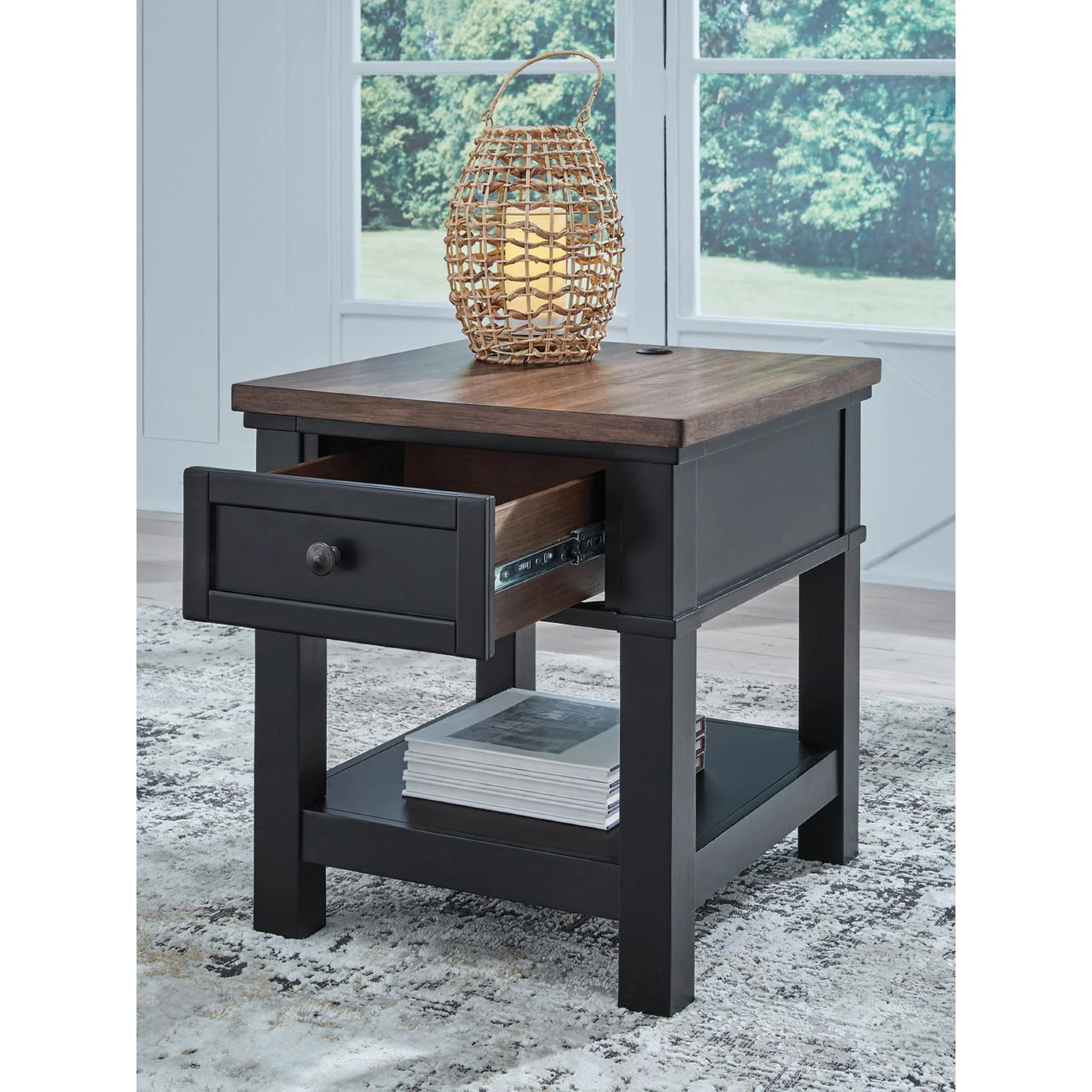 Wildenauer End Table - Brown/Black - Image 8
