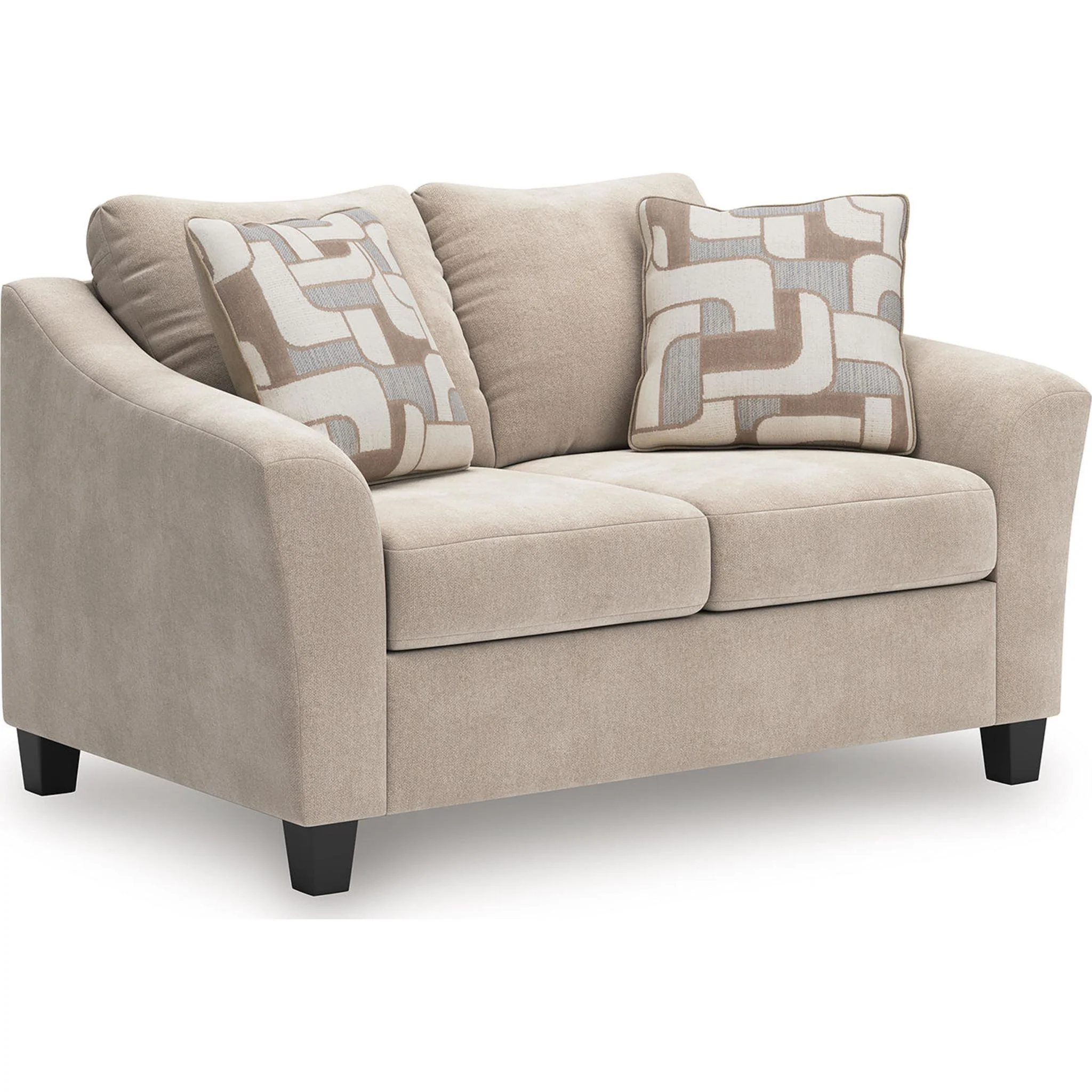 Willarae Loveseat - Taupe - Image 3