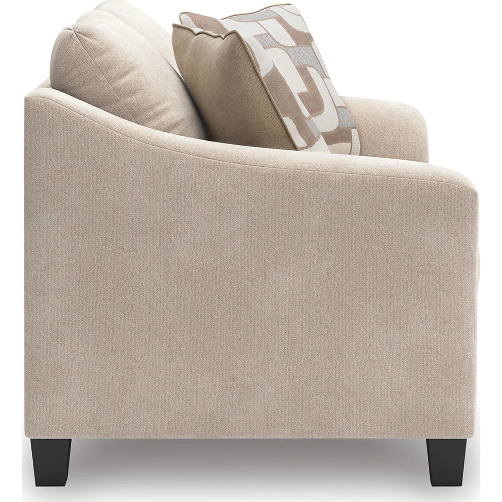 Willarae Loveseat - Taupe - Image 5