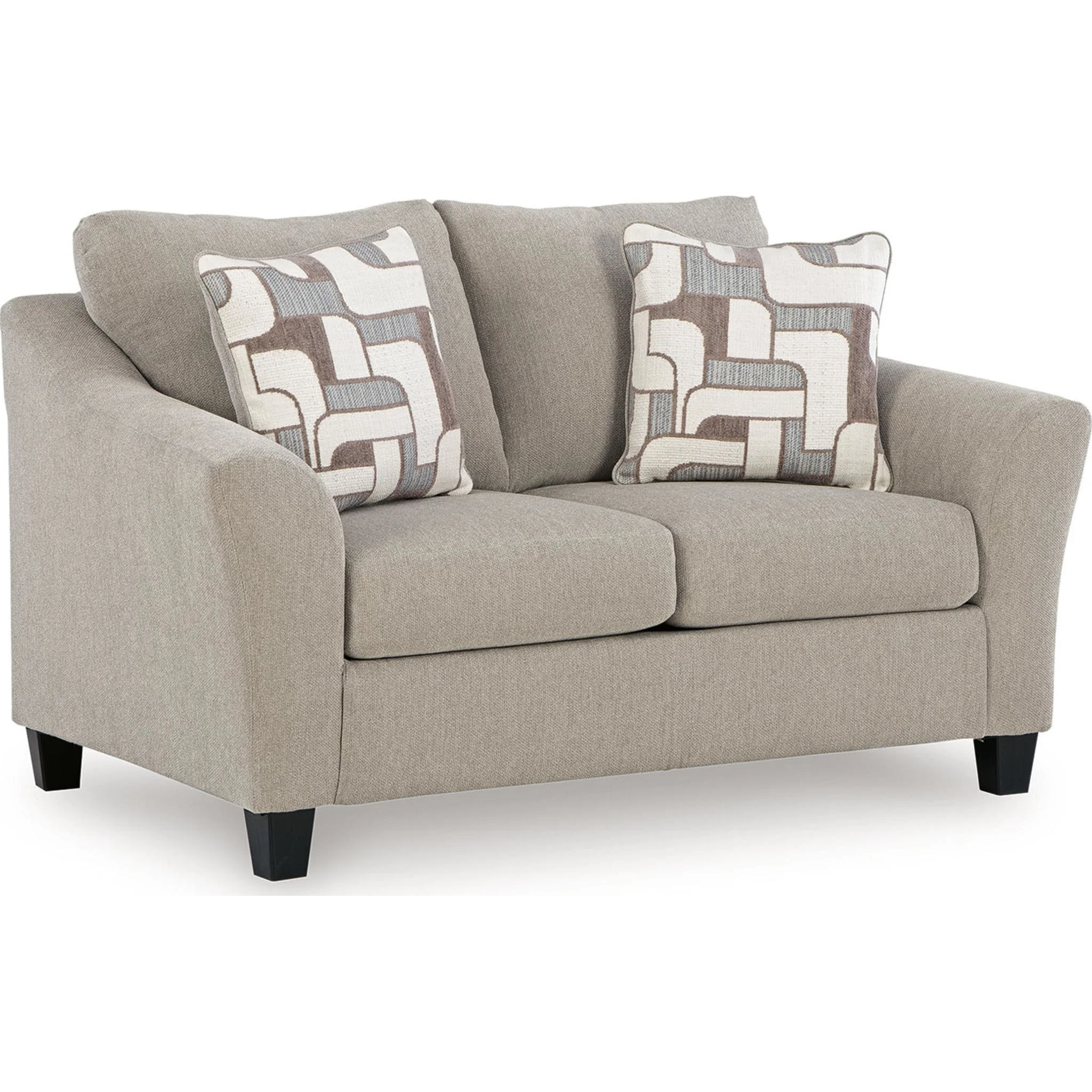Willarae Loveseat - Taupe - Image 9