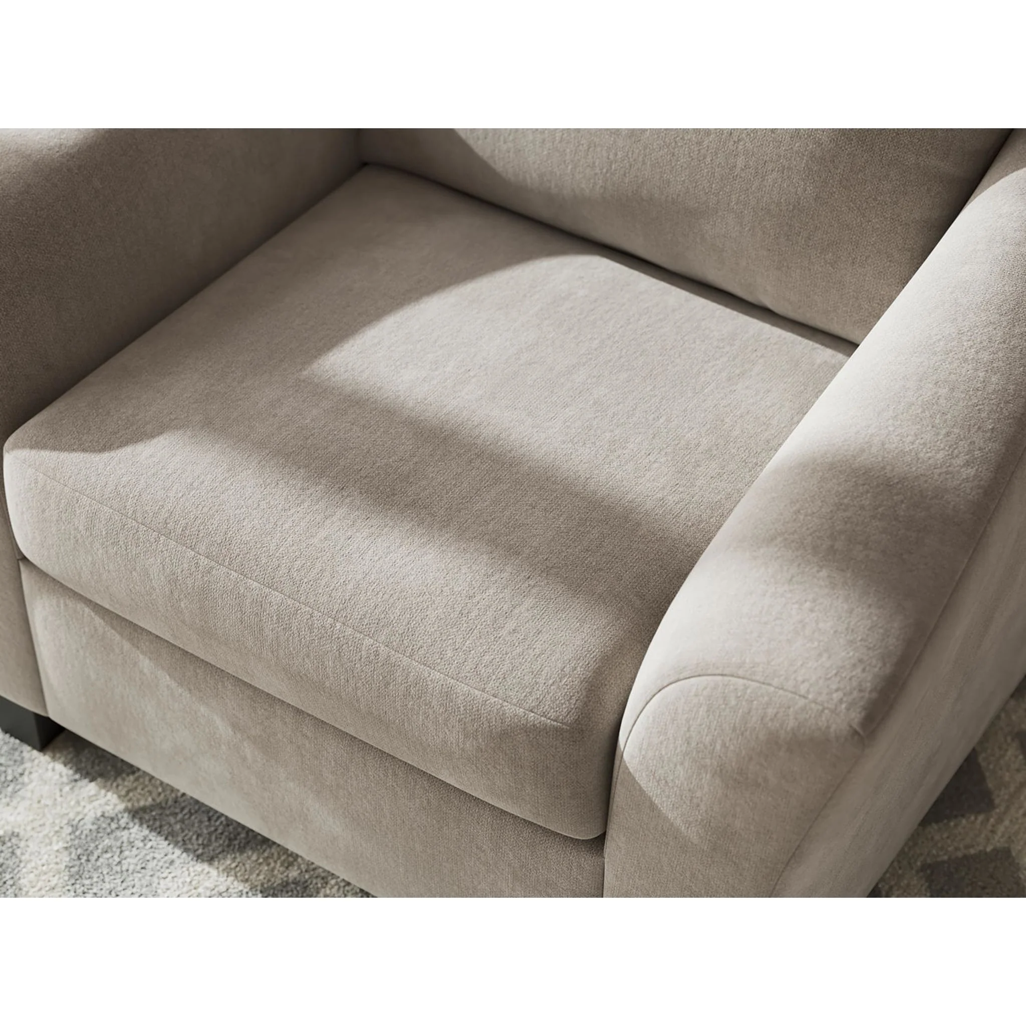 Willarae Oversized Chair - Taupe - Image 8