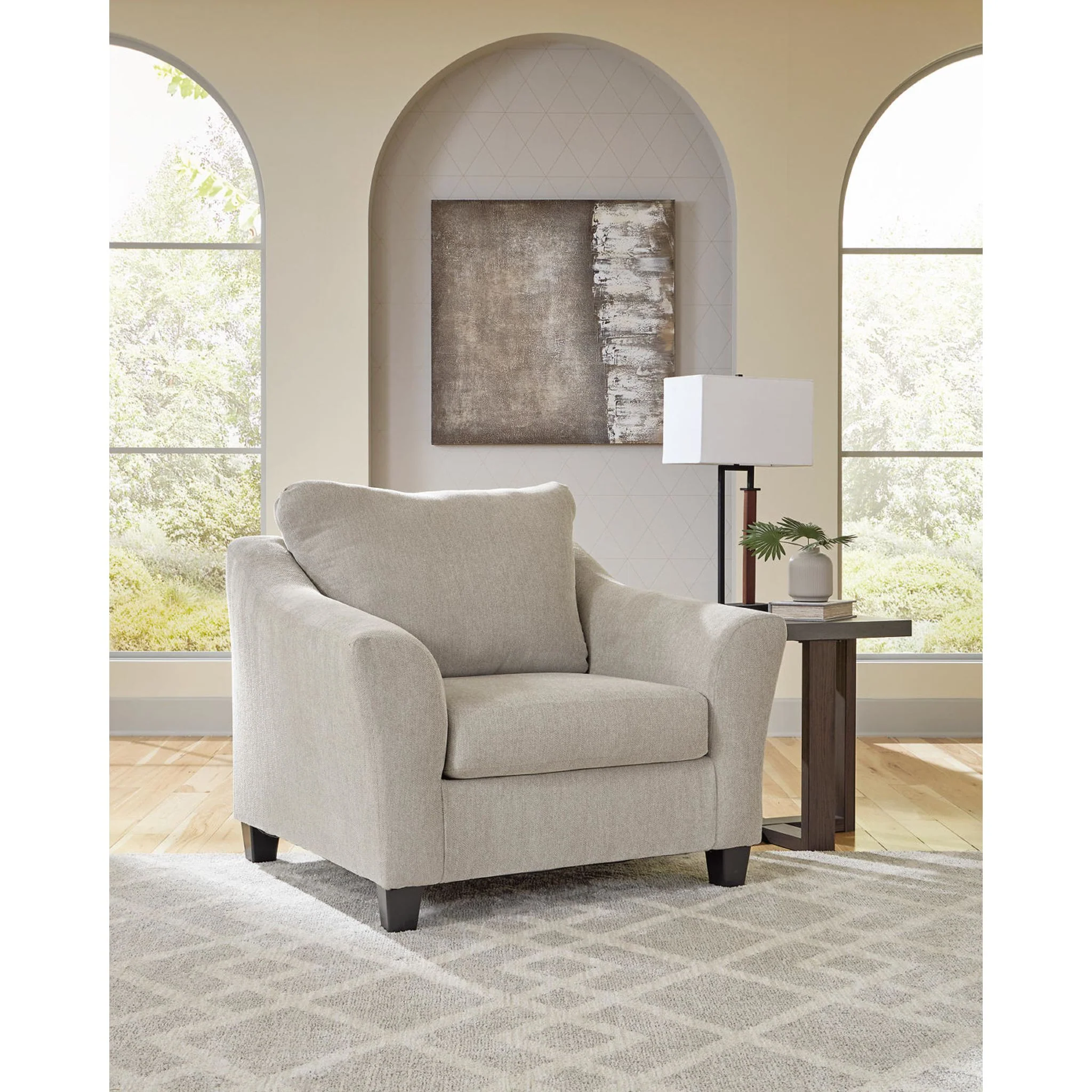 Willarae Oversized Chair - Taupe - Image 9