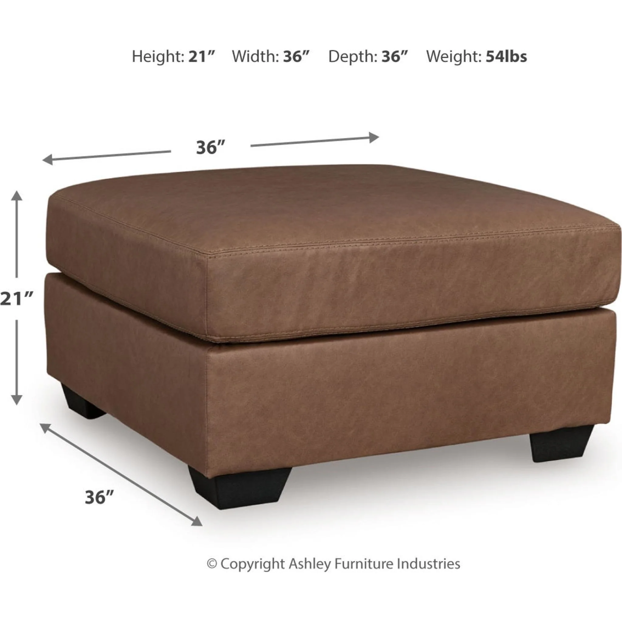 WillowBend Oversized Accent Ottoman - Image 3