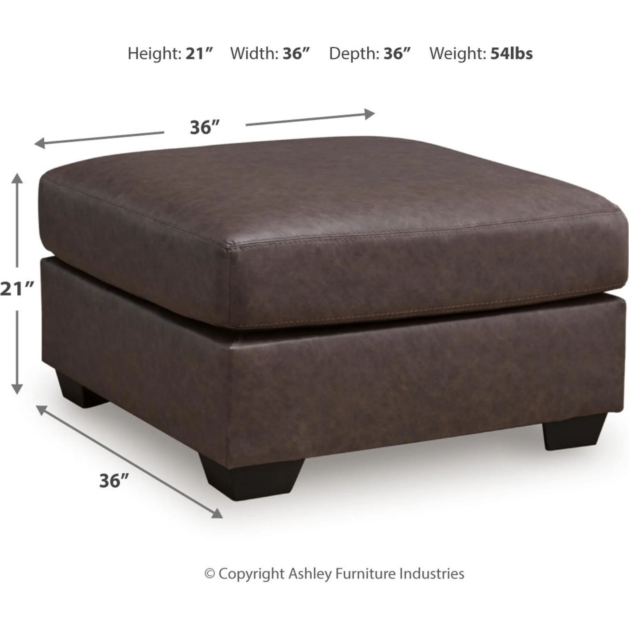 WillowBend Oversized Accent Ottoman - Image 9