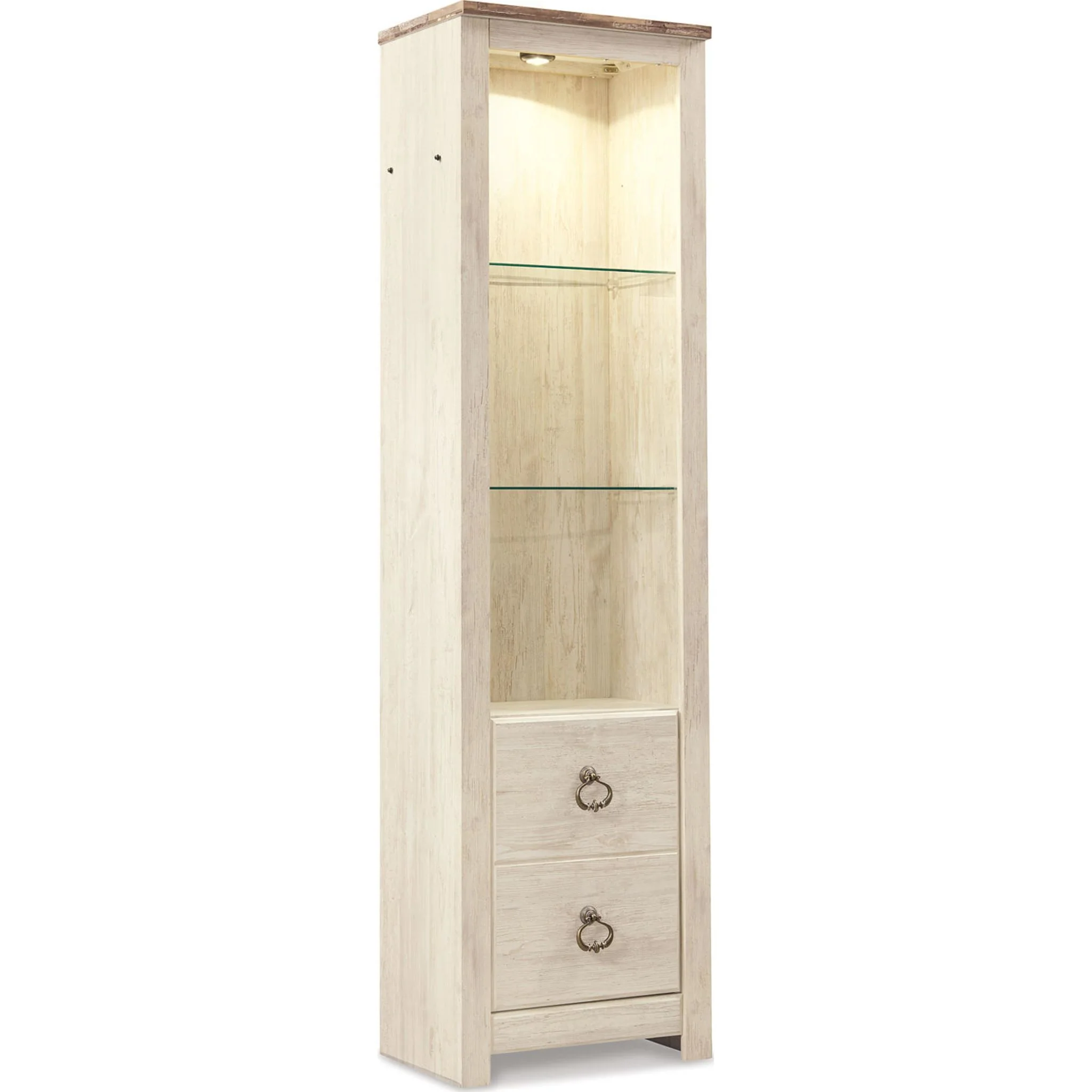 Willowton 4 Piece Entertainment Unit - Whitewash - Image 7