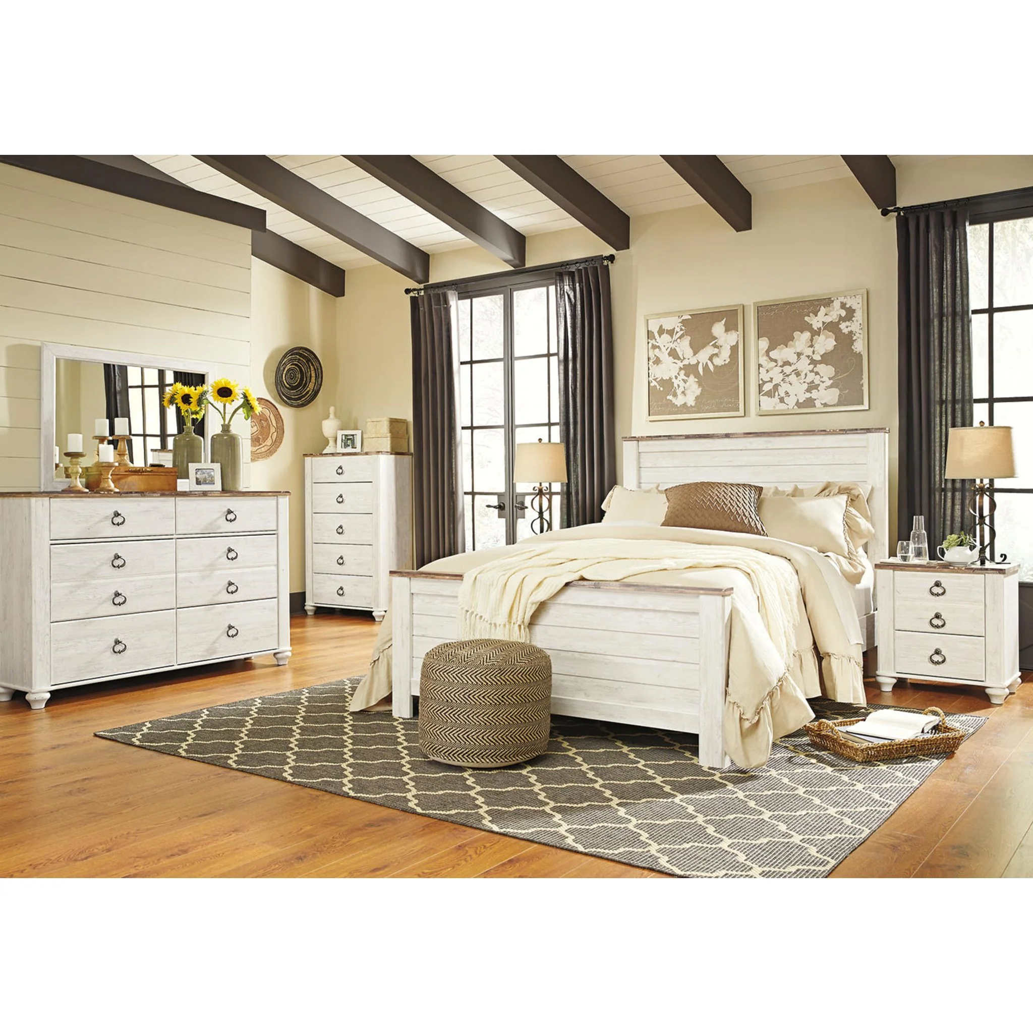Willowton Dresser - Whitewash - Image 17