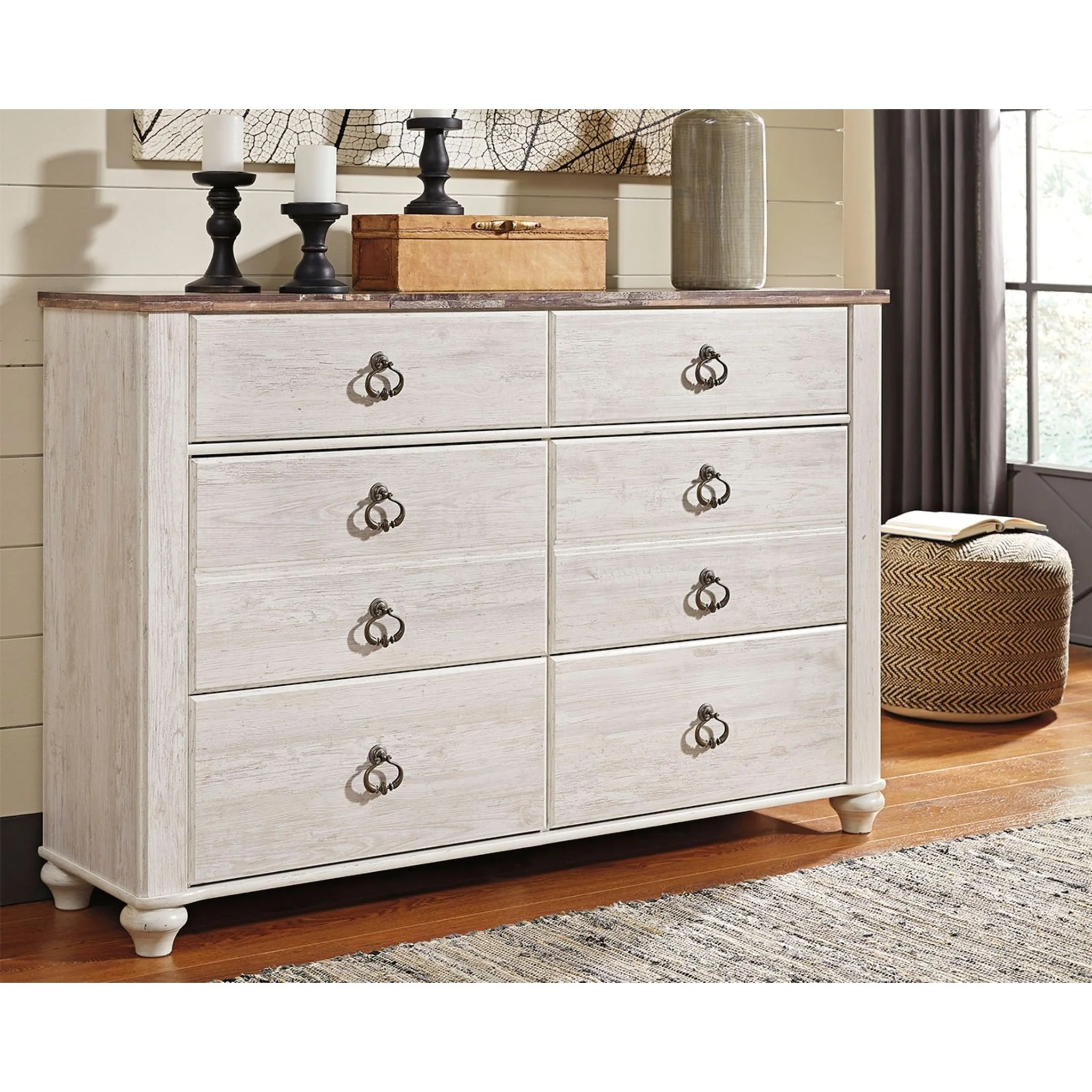 Willowton Dresser - Whitewash - Image 2