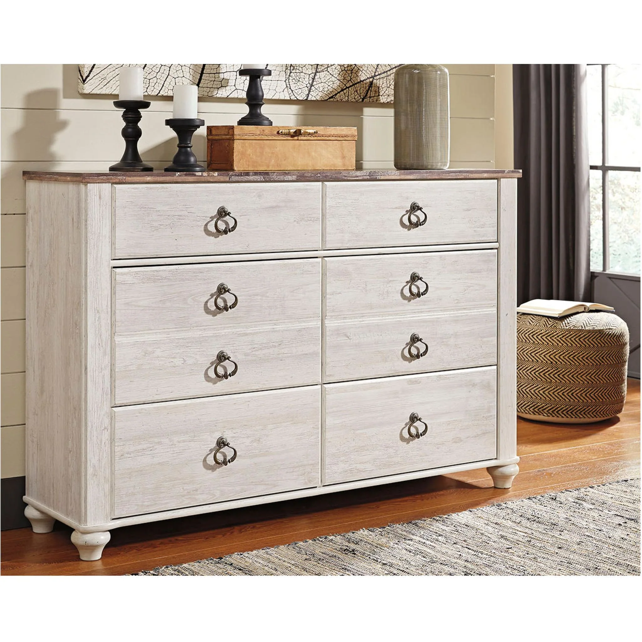 Willowton Dresser - Whitewash - Image 32