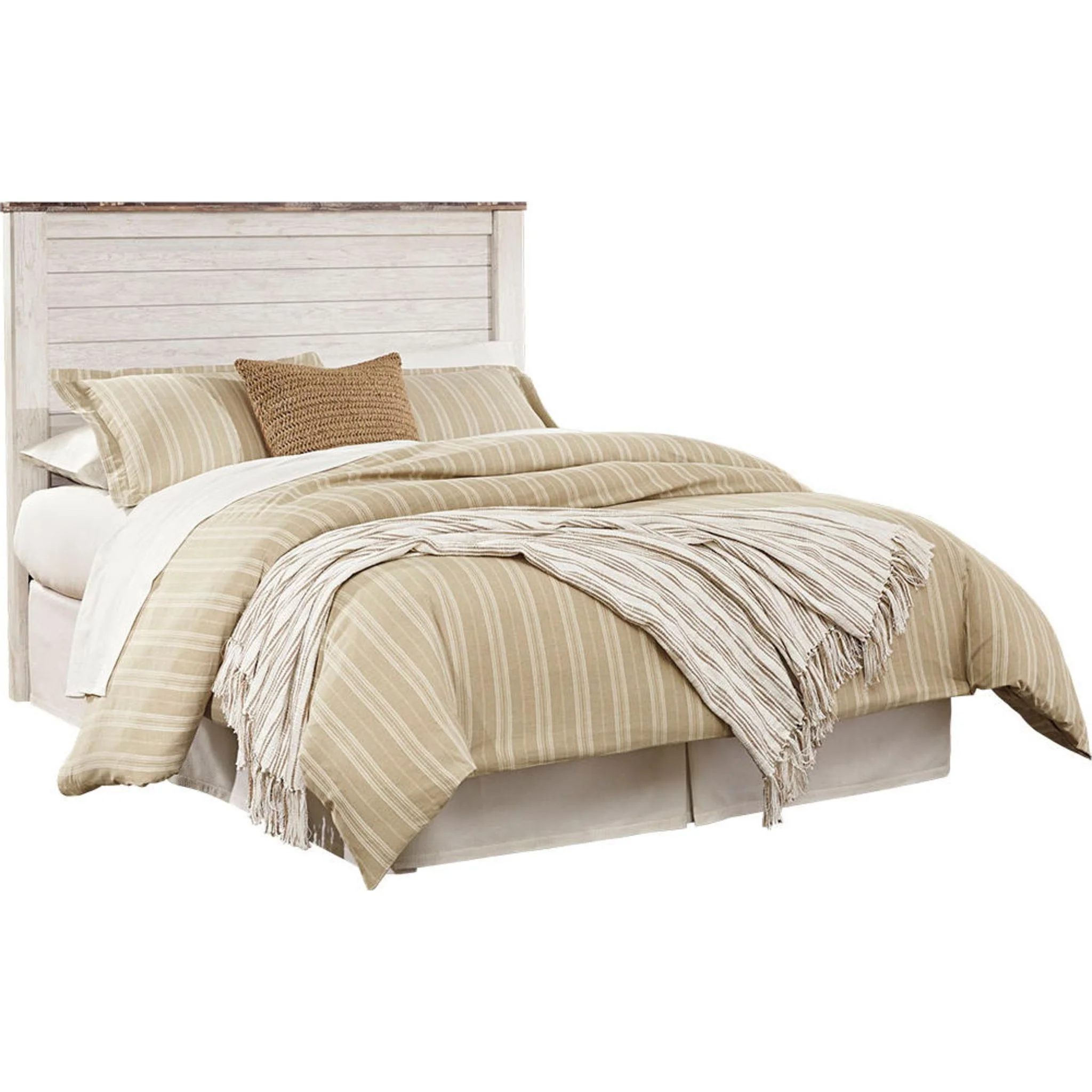 Willowton Panel Headboard - Whitewash - Image 26