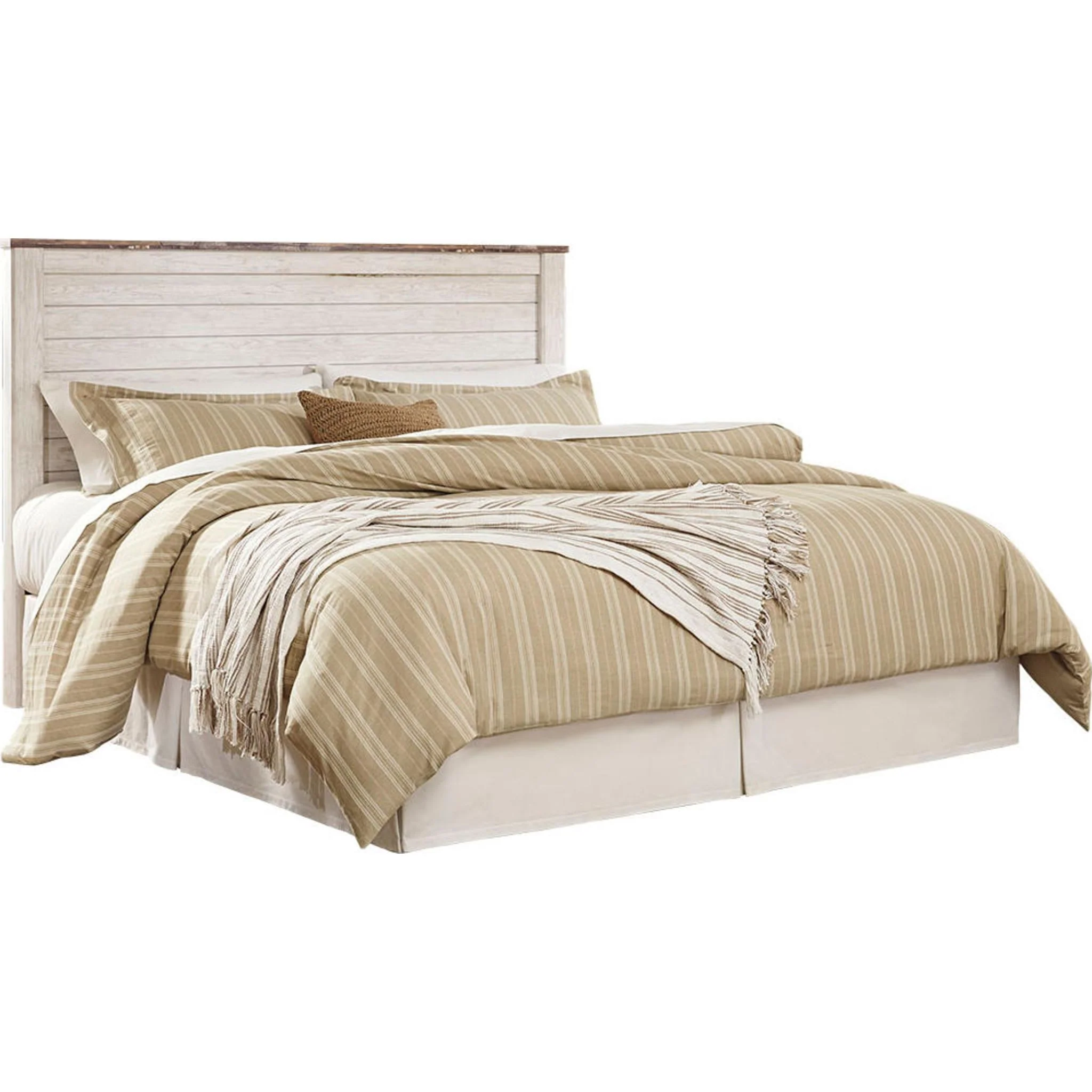 Willowton Panel Headboard - Whitewash - Image 45
