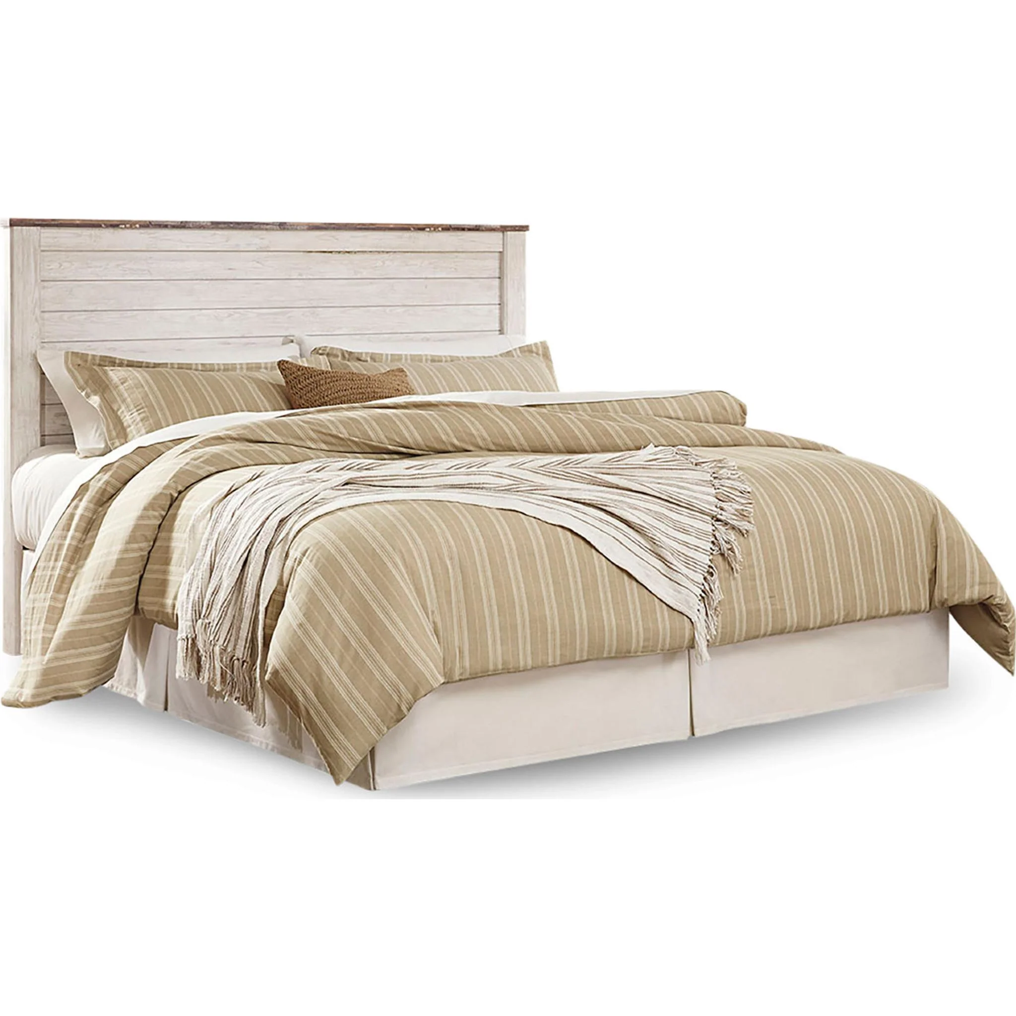 Willowton Panel Headboard - Whitewash - Image 70