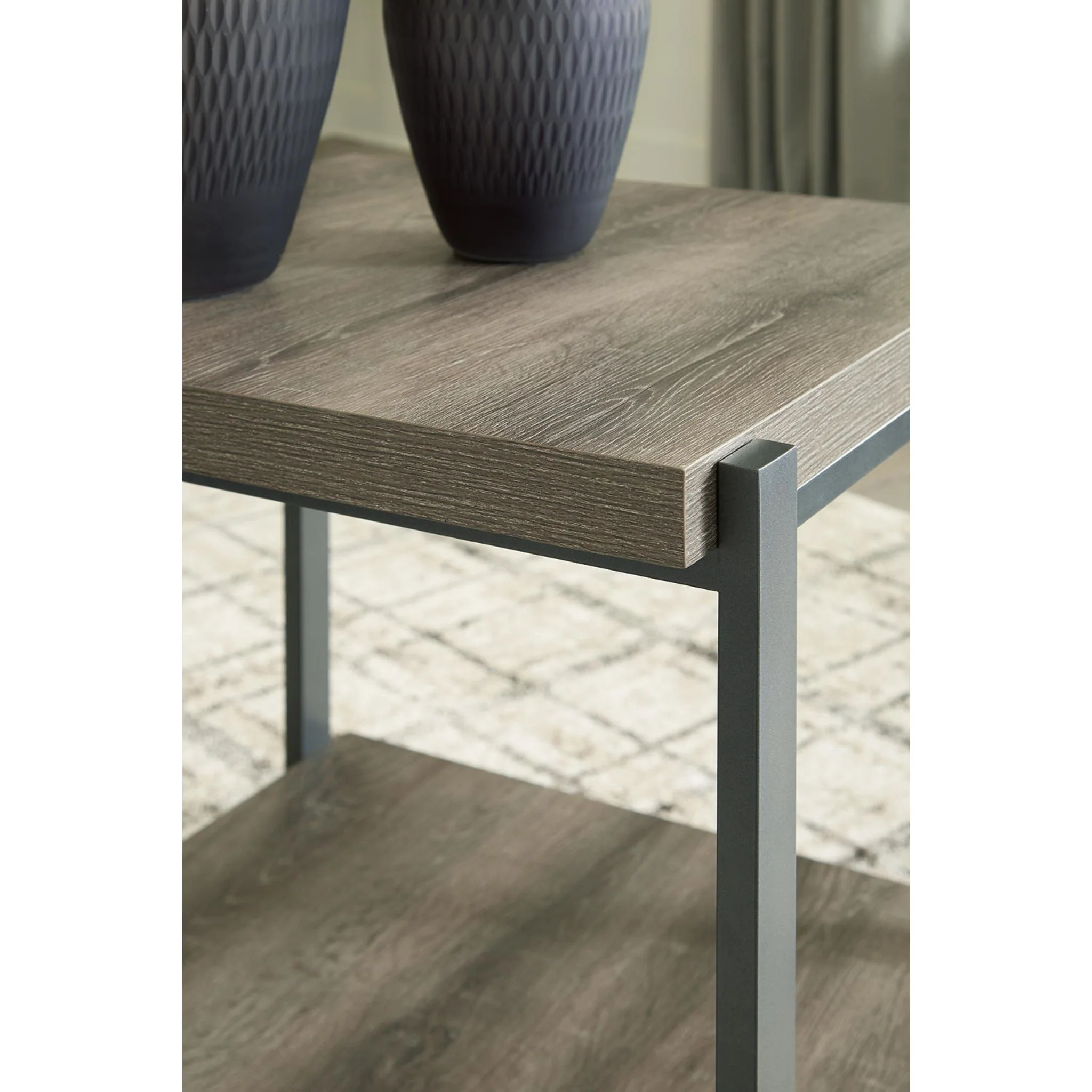 Wilmaden 3 Pack Tables - Gray/Black - Image 9