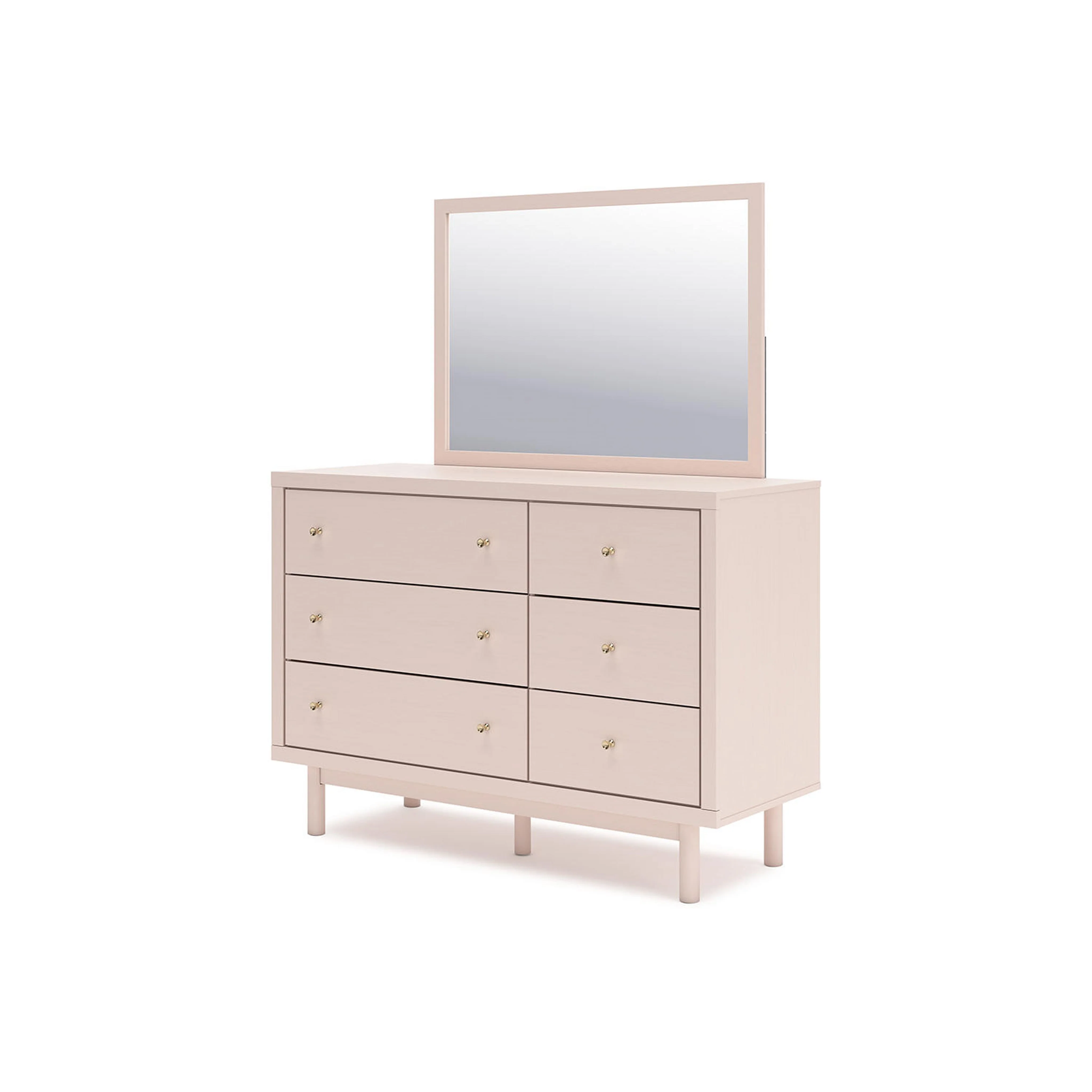 Wistenpine 6 Piece Platform Bedroom - Blush - Image 35