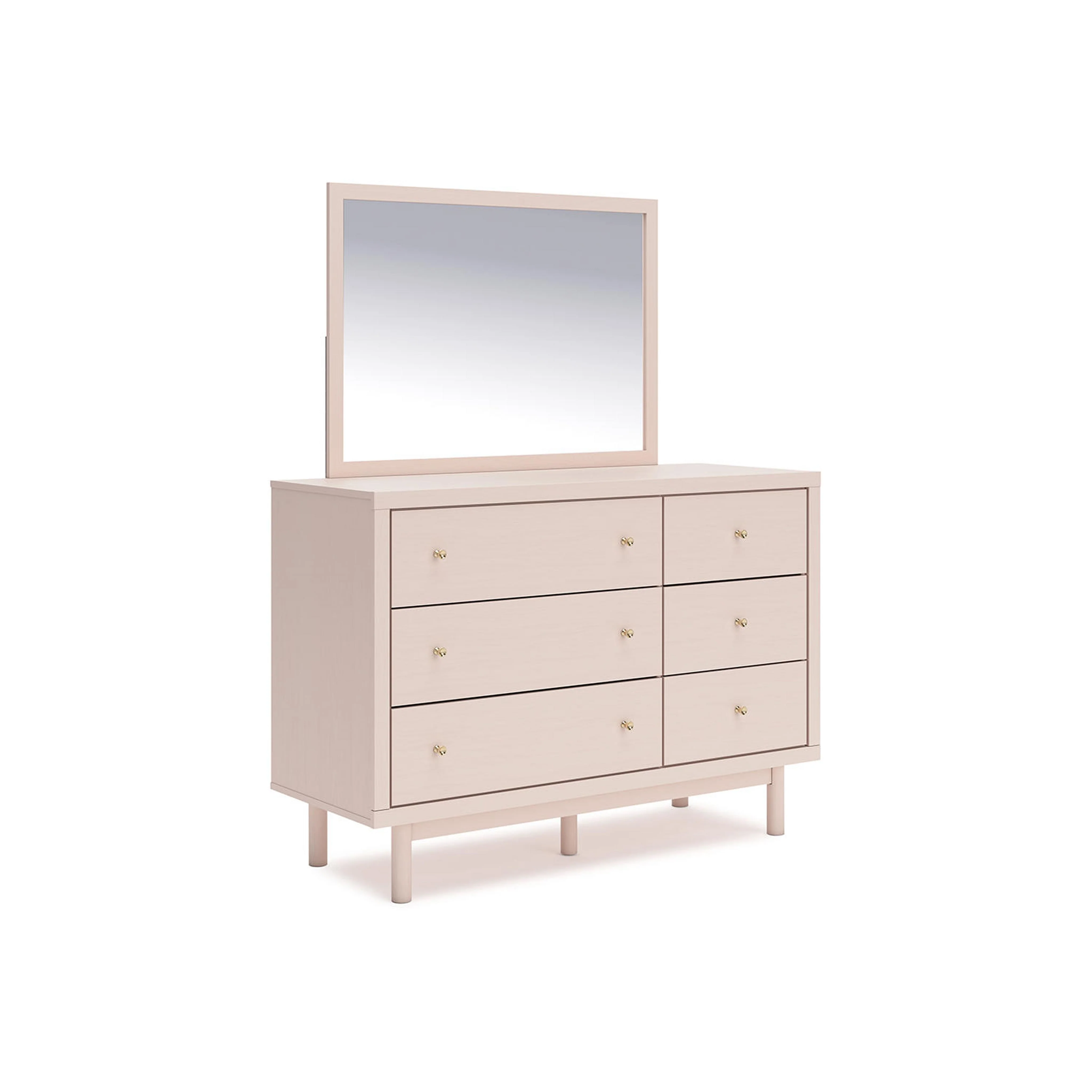 Wistenpine 6 Piece Platform Bedroom - Blush - Image 37