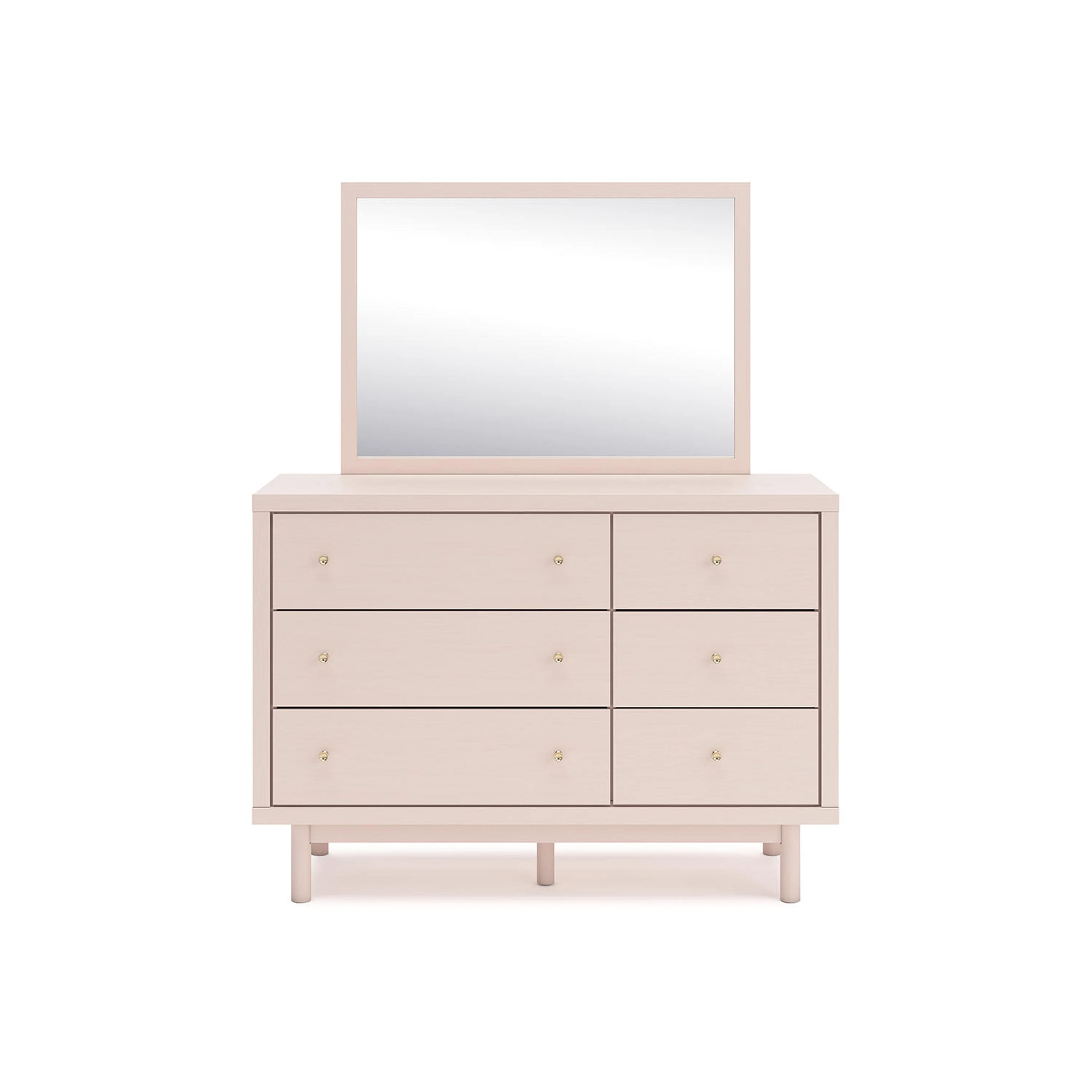 Wistenpine 6 Piece Platform Bedroom - Blush - Image 40