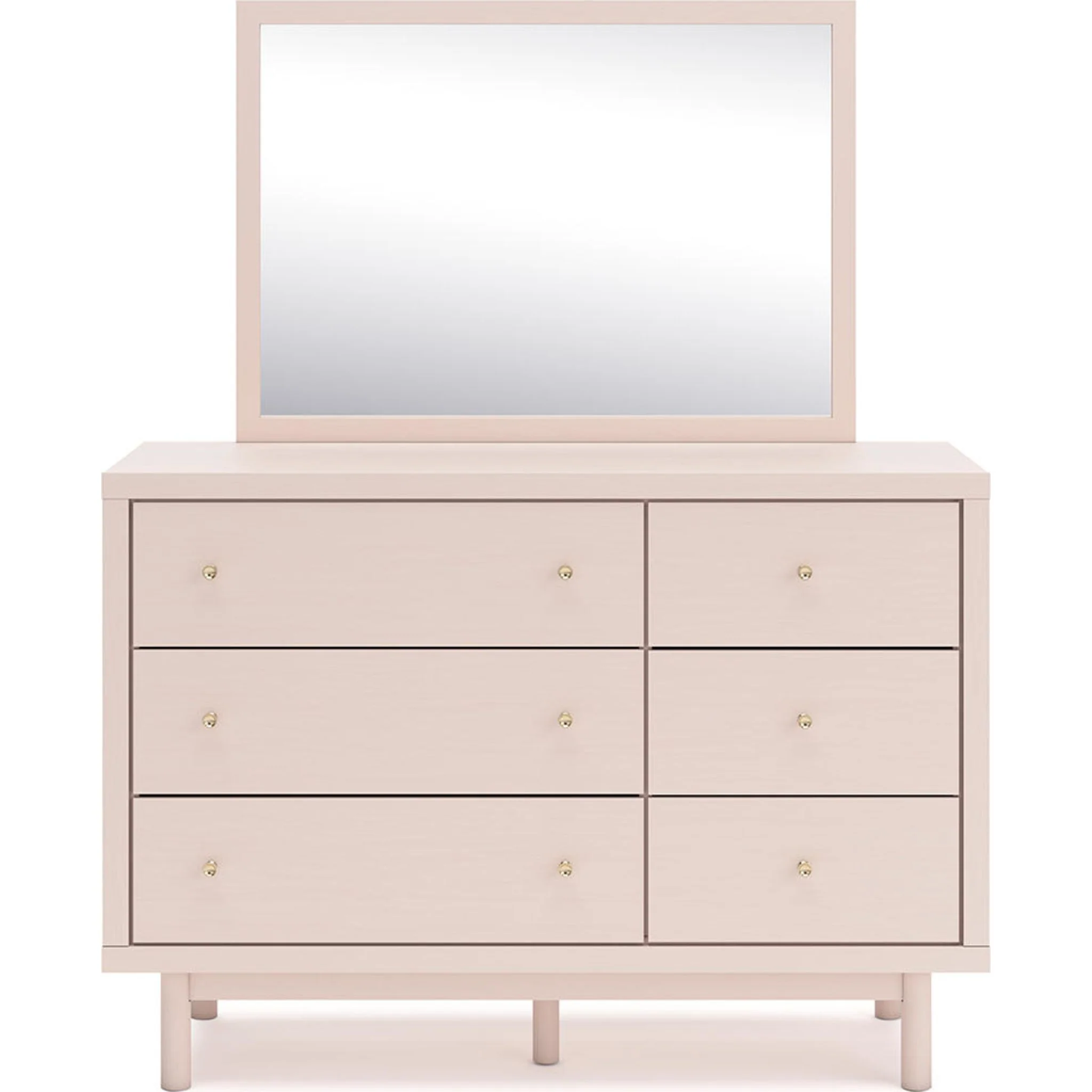 Wistenpine Dresser and Mirror - Blush - Image 7