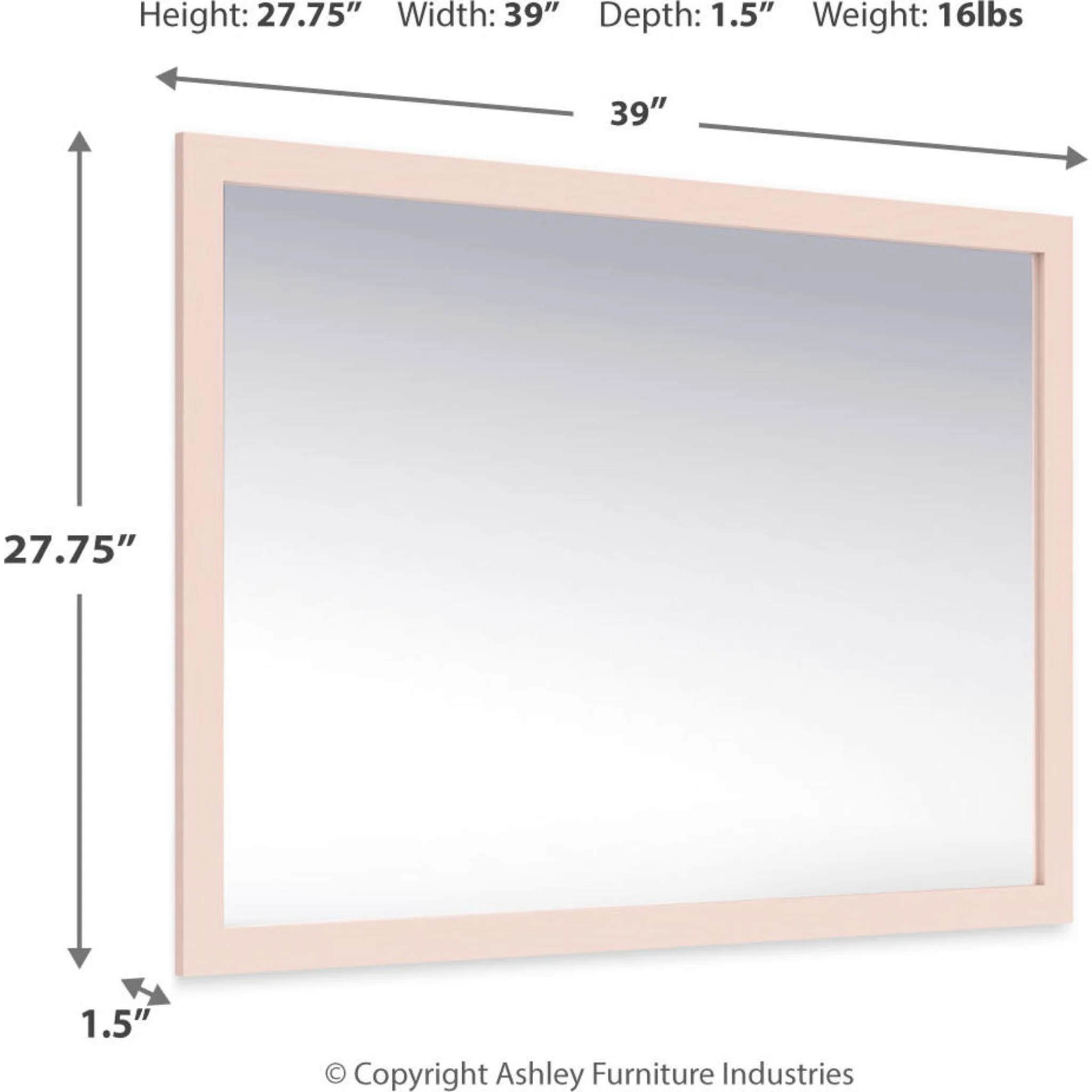 Wistenpine Mirror - Blush - Image 3