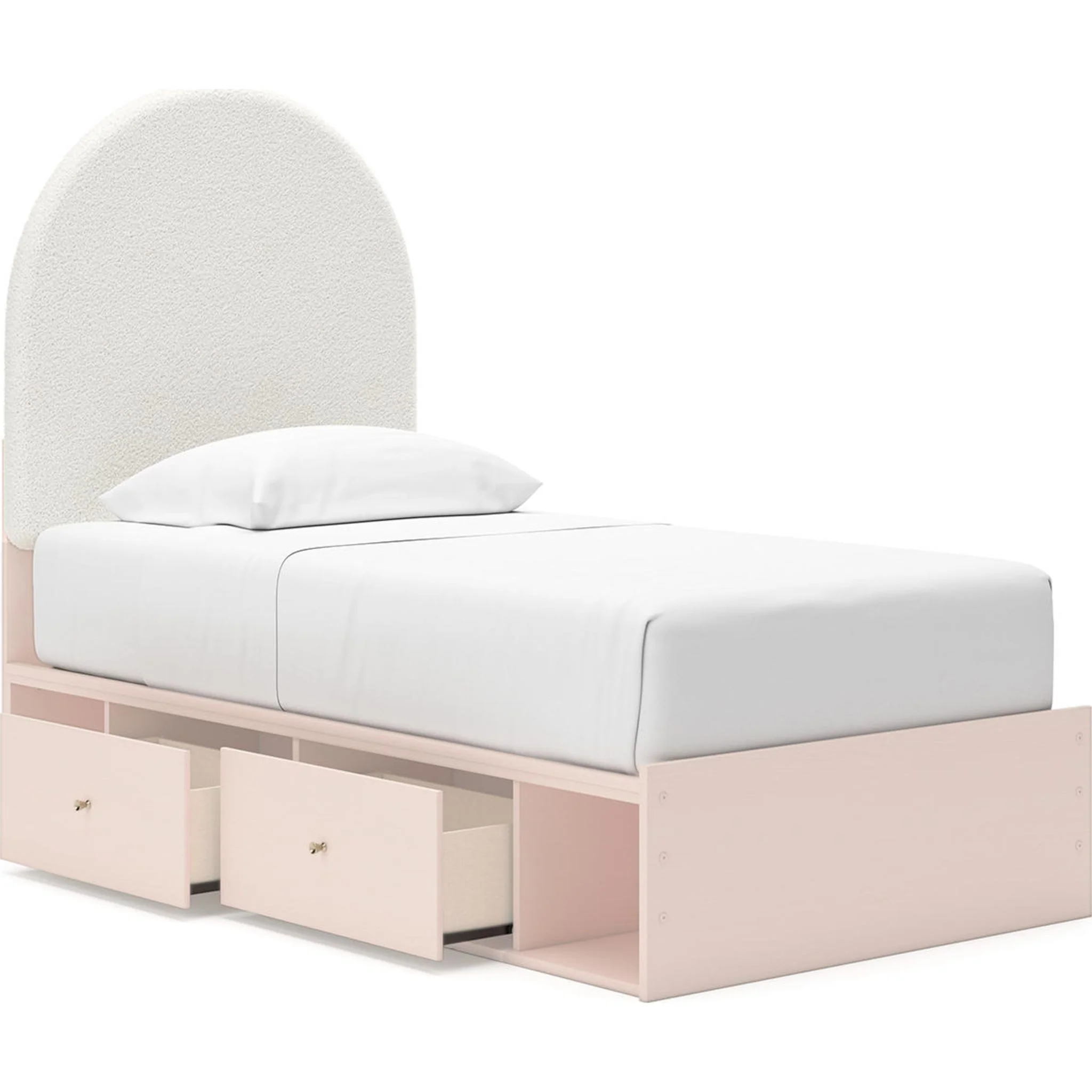Wistenpine Twin Storage Bed - Blush - Image 19