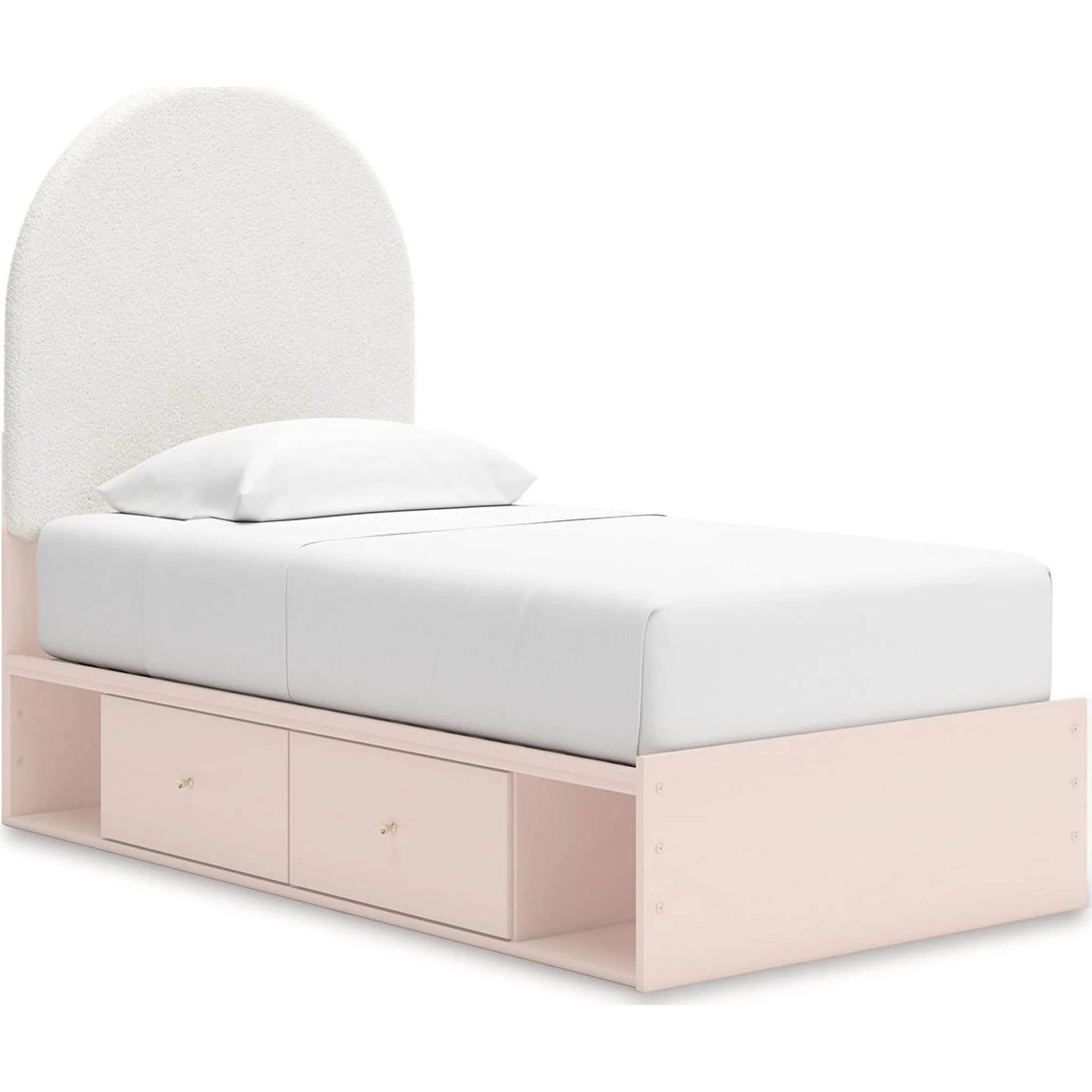 Wistenpine Twin Storage Bed - Blush - Image 8