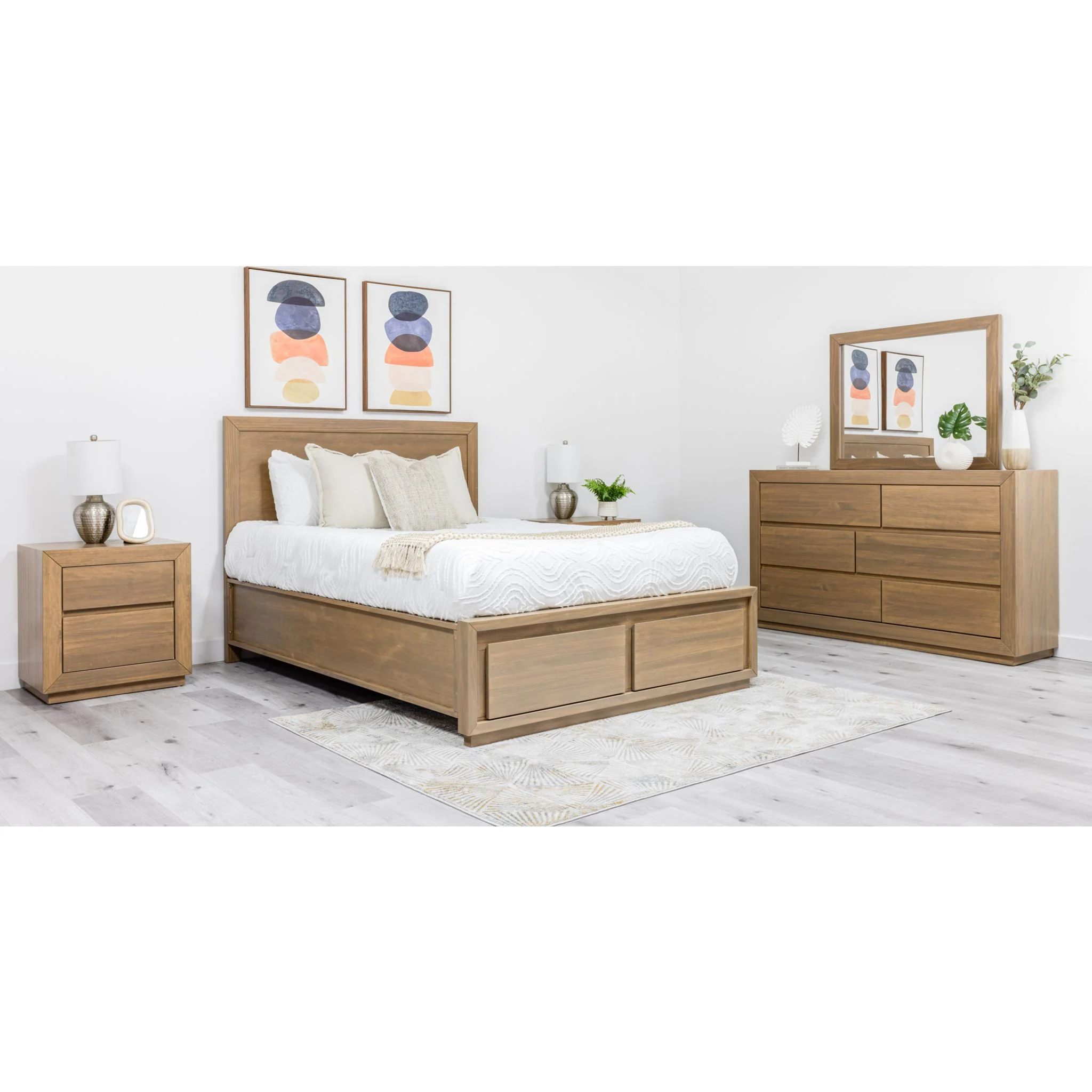 Wren 6 Piece Full Storage Bedroom - Souffle