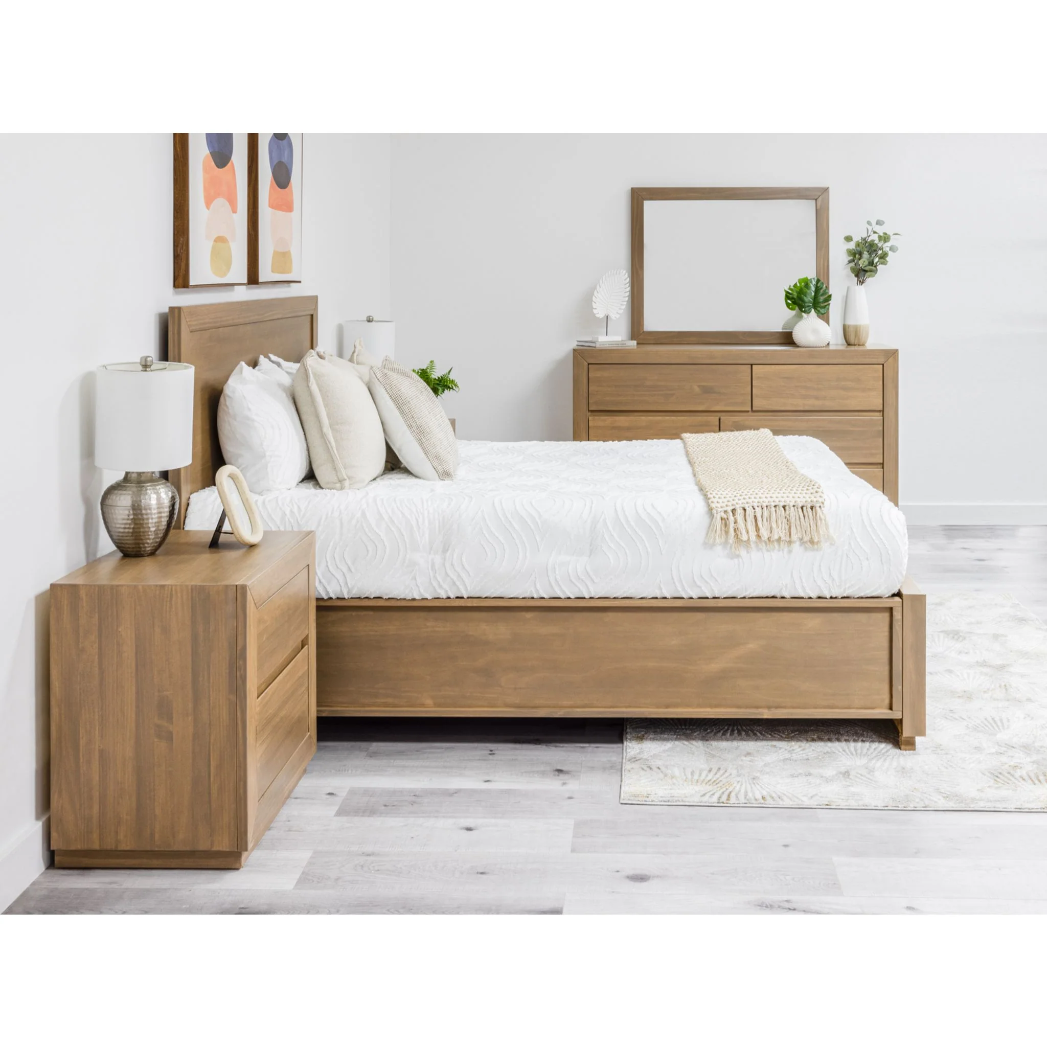 Wren 6 Piece Full Storage Bedroom - Souffle - Image 2