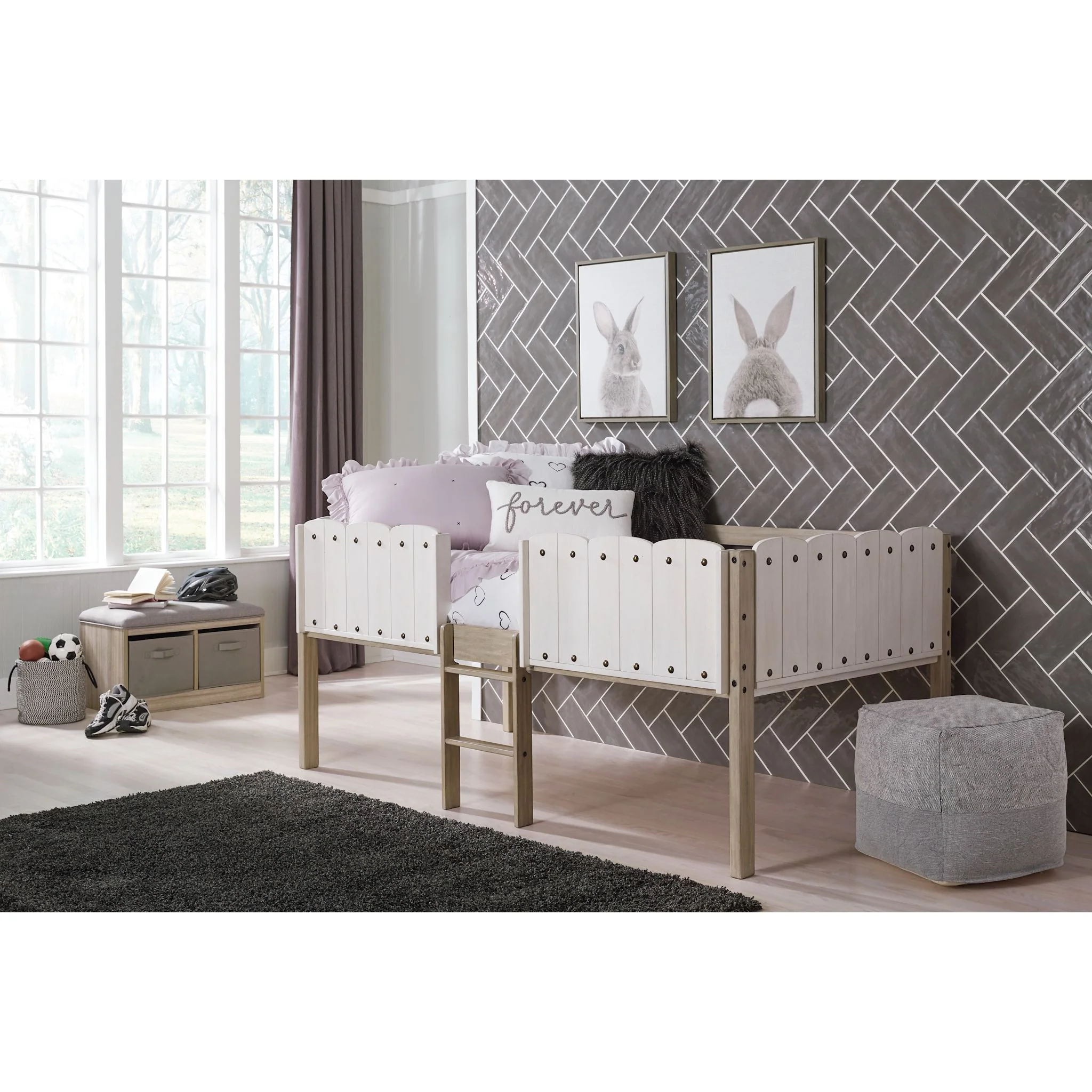 Wrenalyn Twin Loft Bed - Two-tone - Image 14