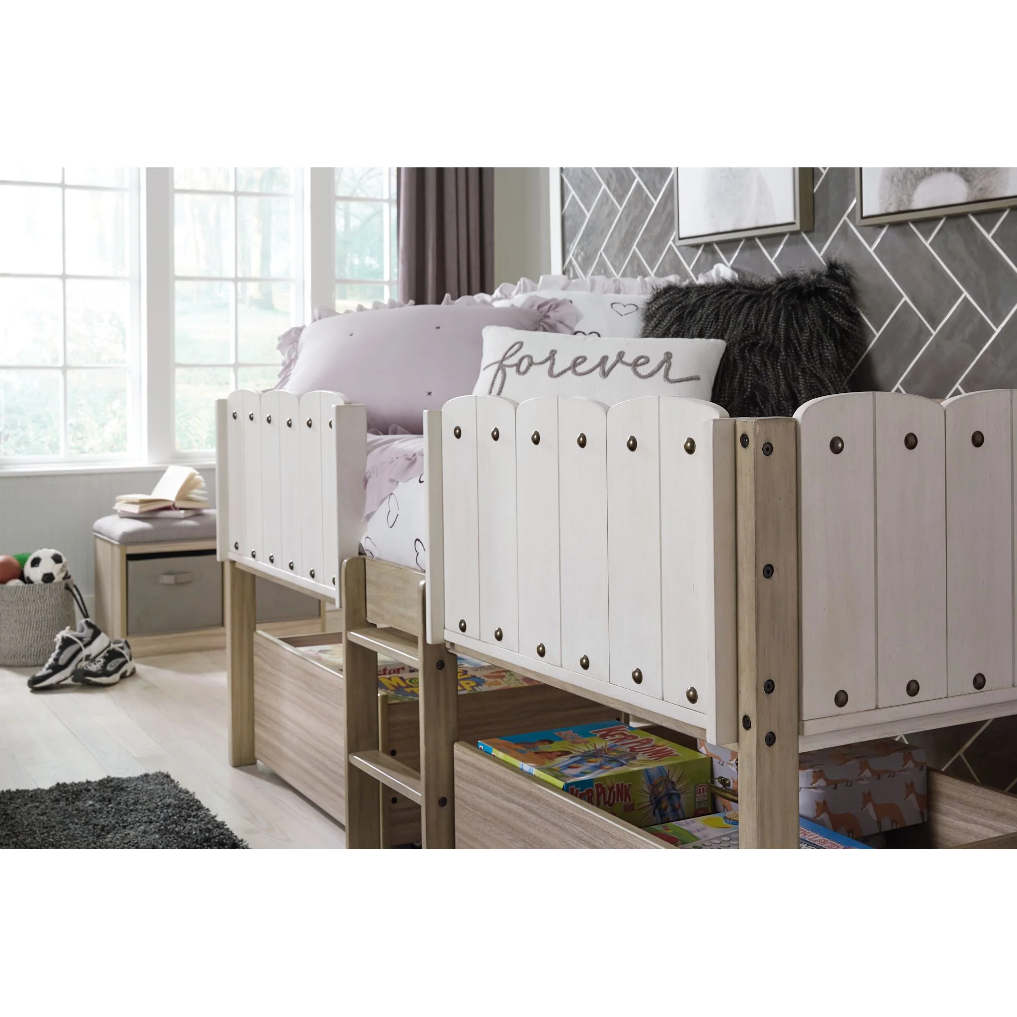 Wrenalyn Twin Loft Bed - Two-tone - Image 36