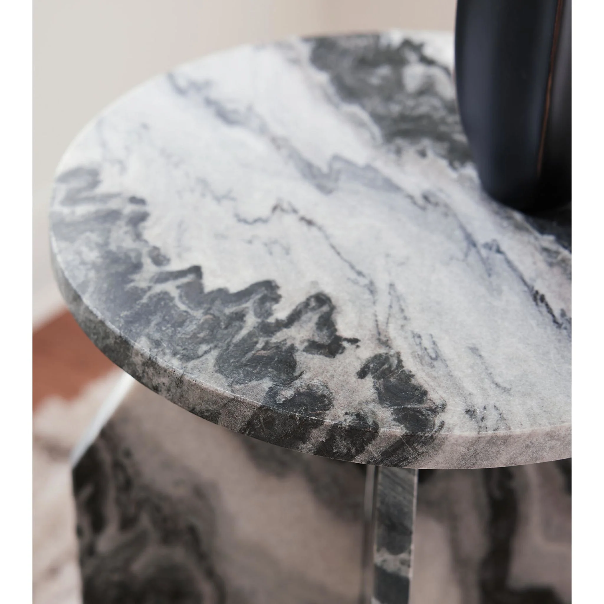 Wrenlane Accent Table - Black/White/Taupe - Image 6