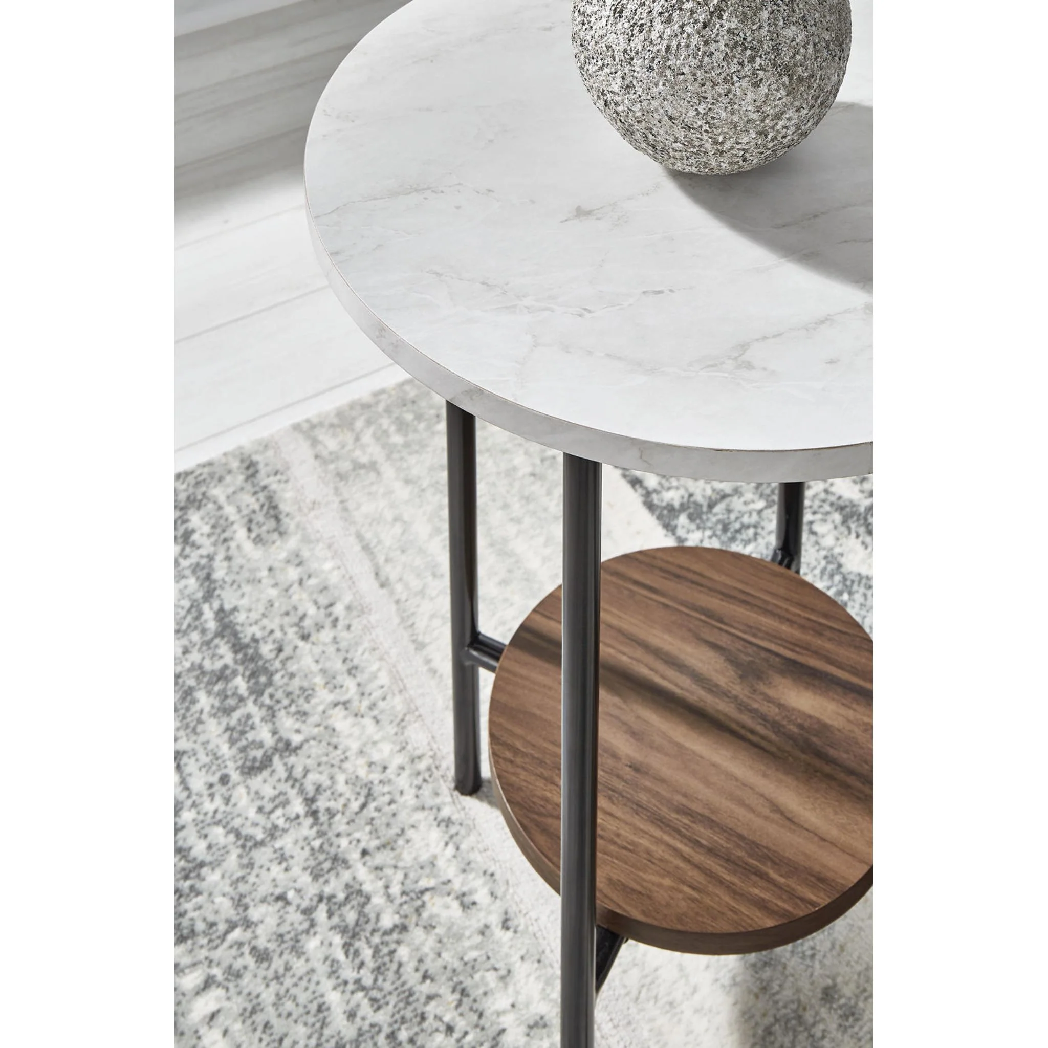 Wrenwich 3 Pack Tables - Brown/Black/White - Image 4
