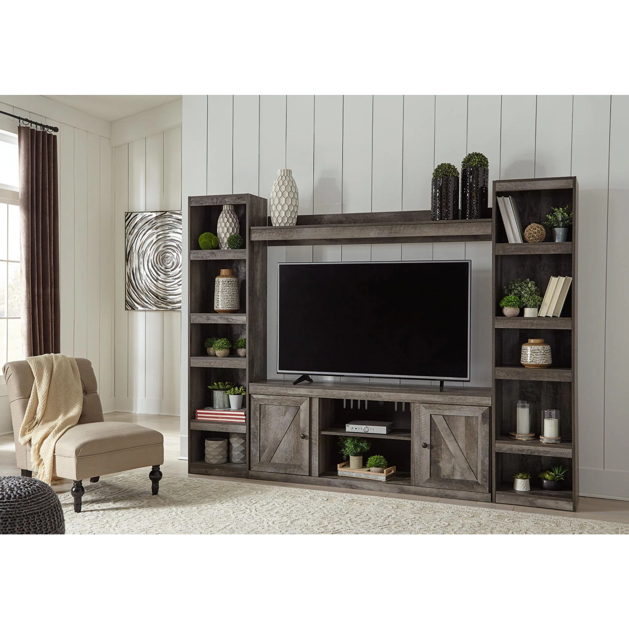 Wynnlow 4 Piece Entertainment Unit - Gray - Image 2
