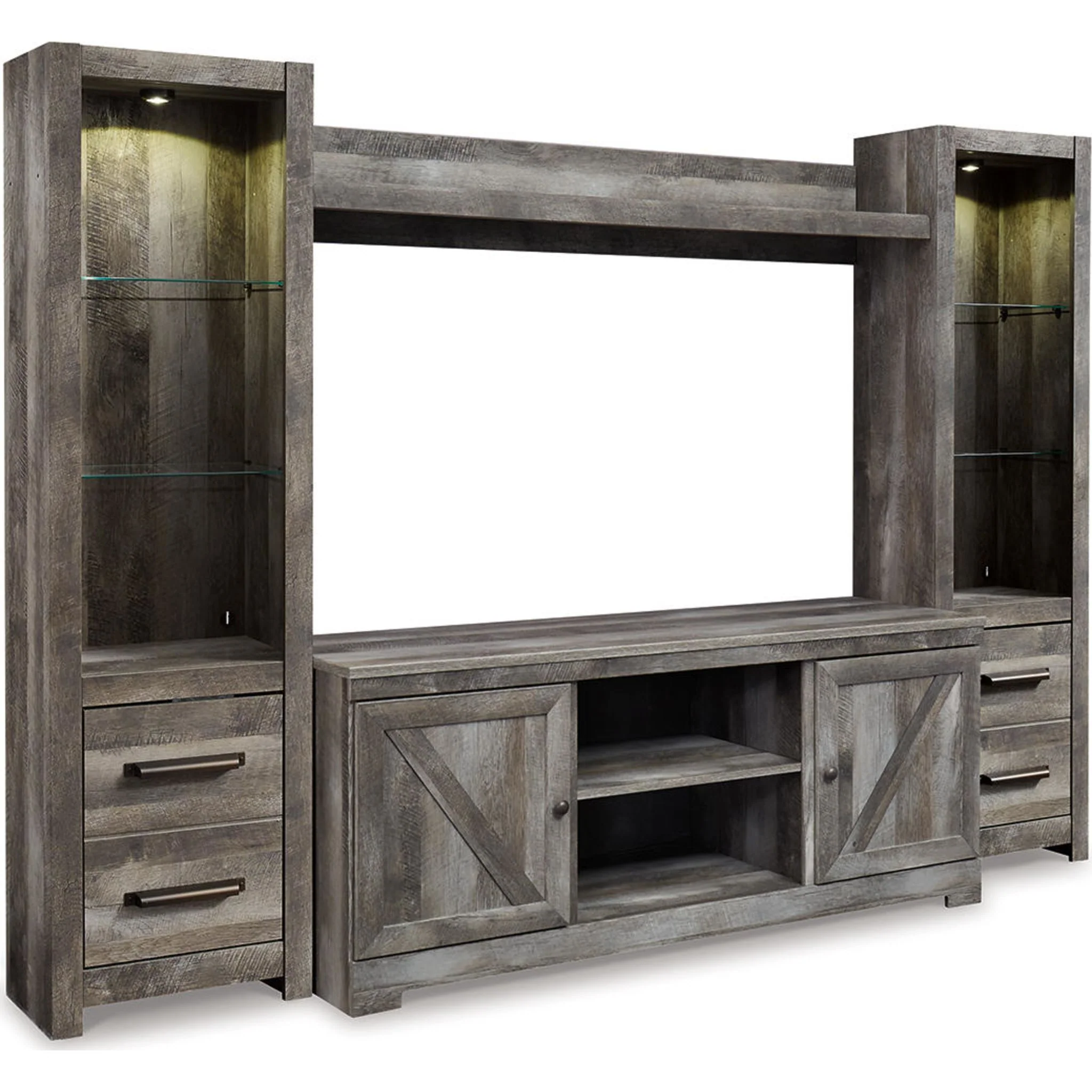 Wynnlow 4 Piece Entertainment Unit - Gray - Image 17