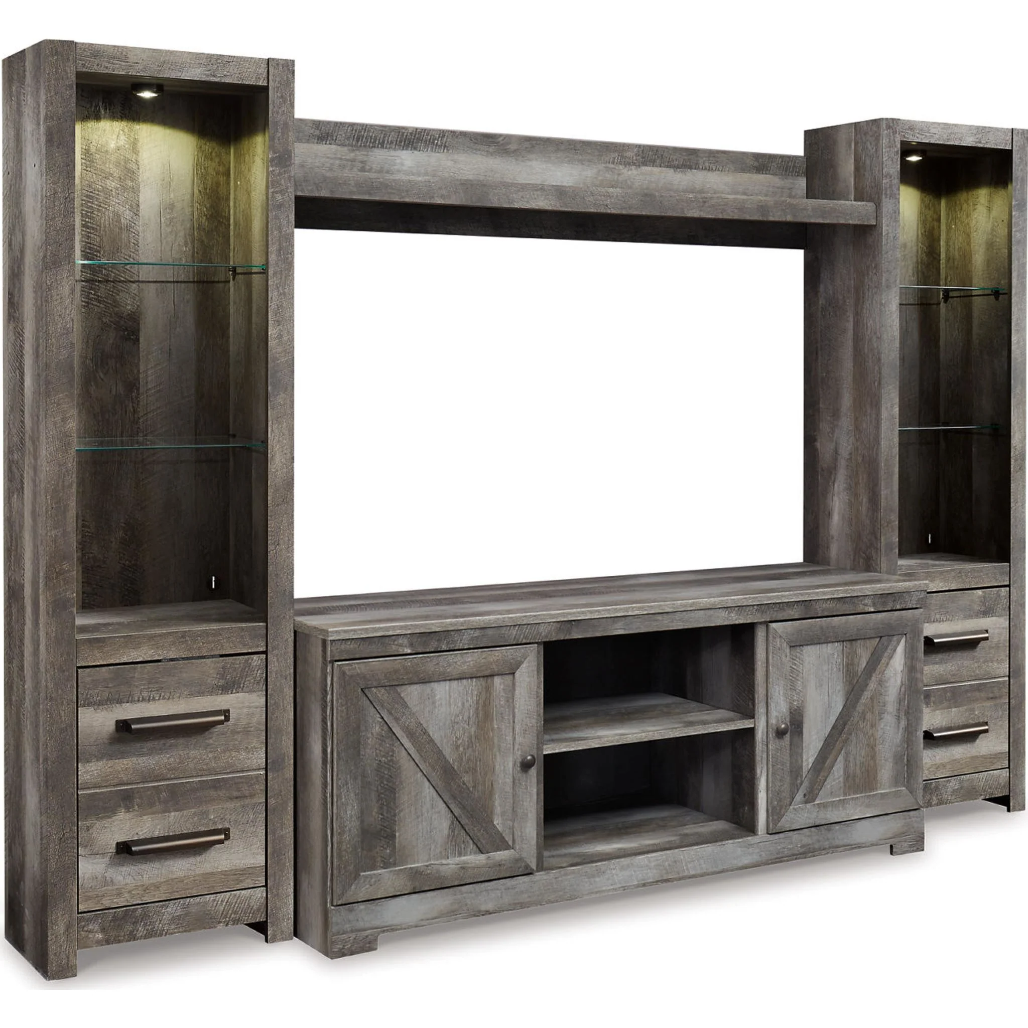 Wynnlow 4 Piece Entertainment Unit - Gray - Image 18