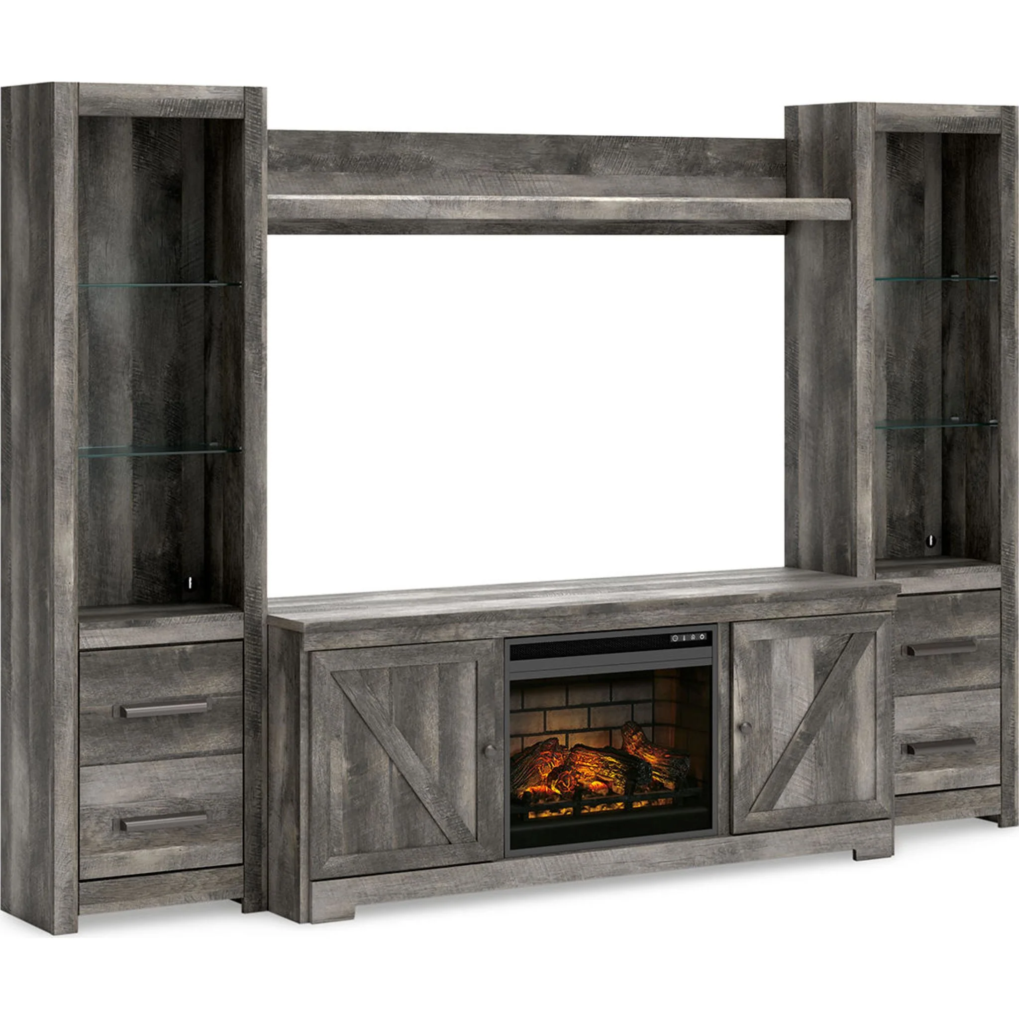 Wynnlow 5 Piece Entertainment Unit - Gray - Image 4