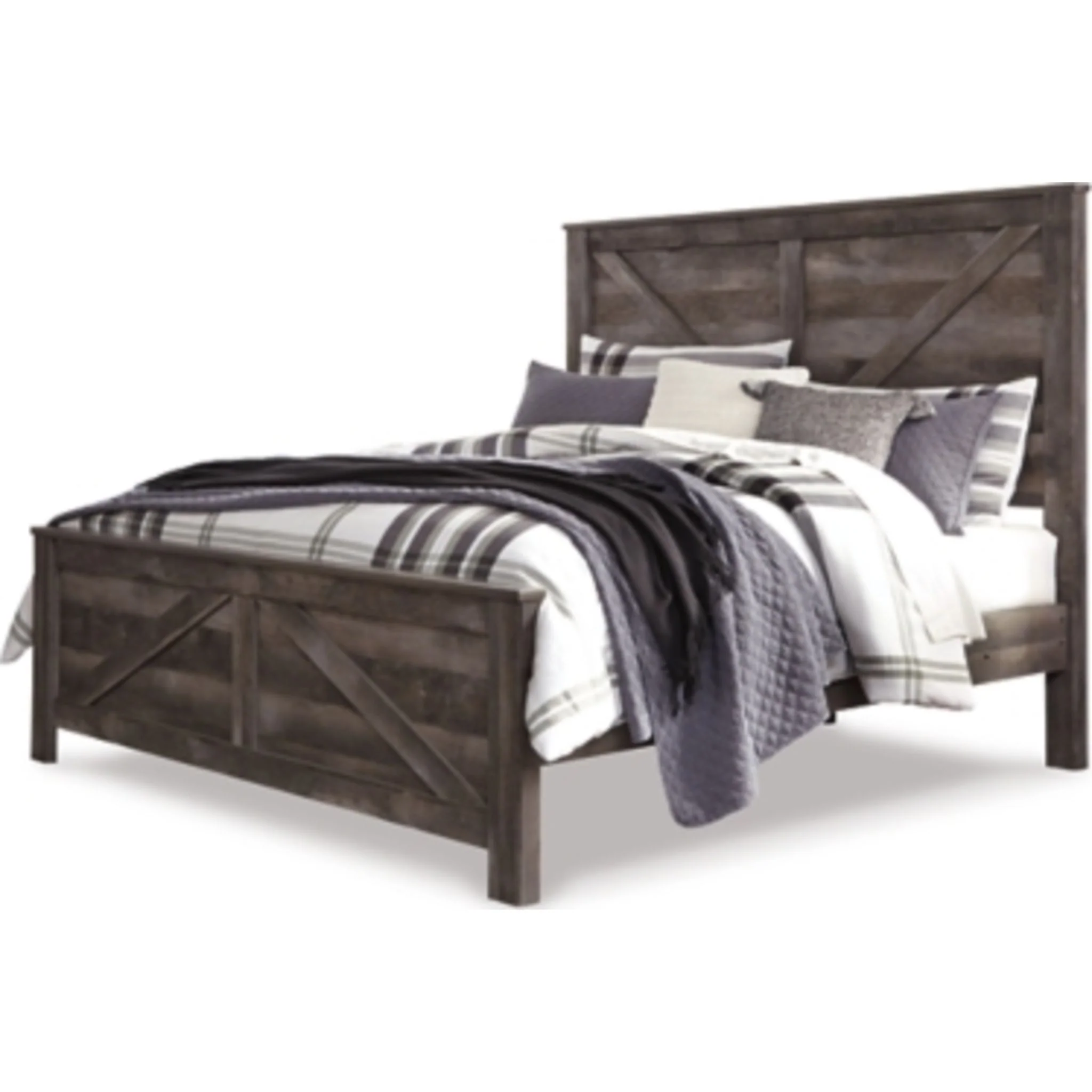 Wynnlow 5 Piece King Panel Bedroom - Gray - Image 3