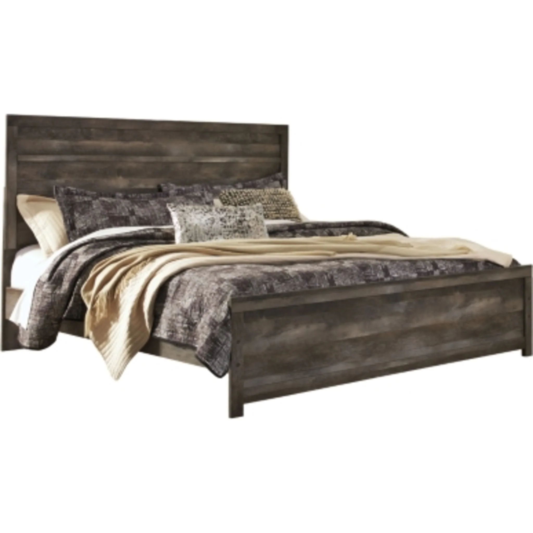 Wynnlow 5 Piece King Panel Bedroom - Gray - Image 11