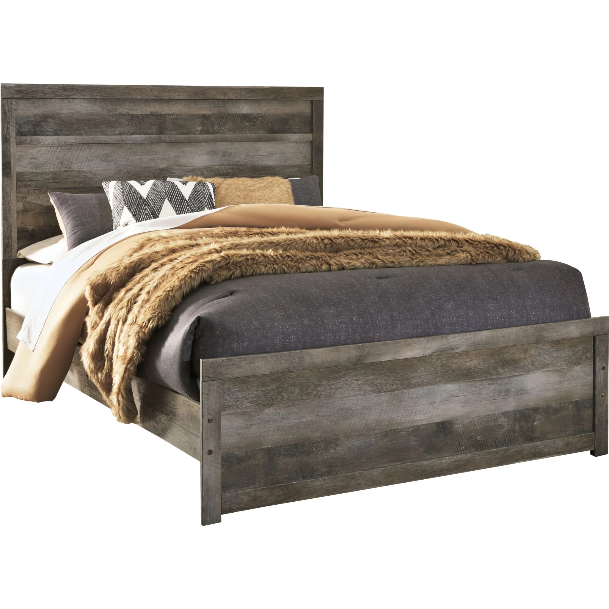 Wynnlow 5 Piece Queen Panel Bedroom - Gray - Image 3