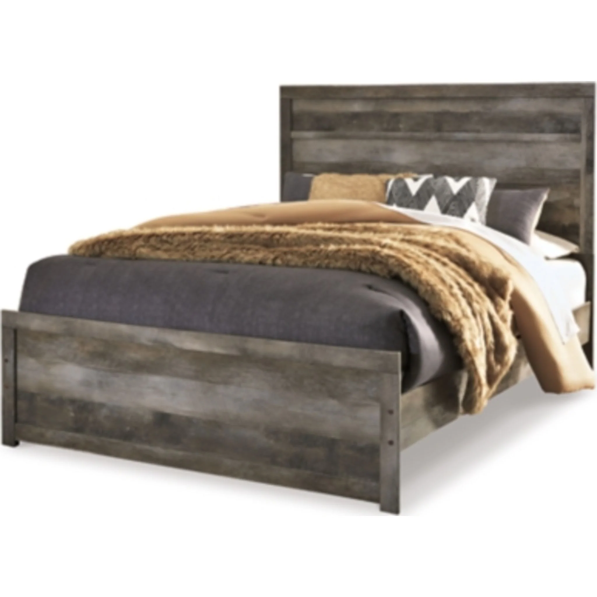 Wynnlow 5 Piece Queen Panel Bedroom - Gray - Image 4