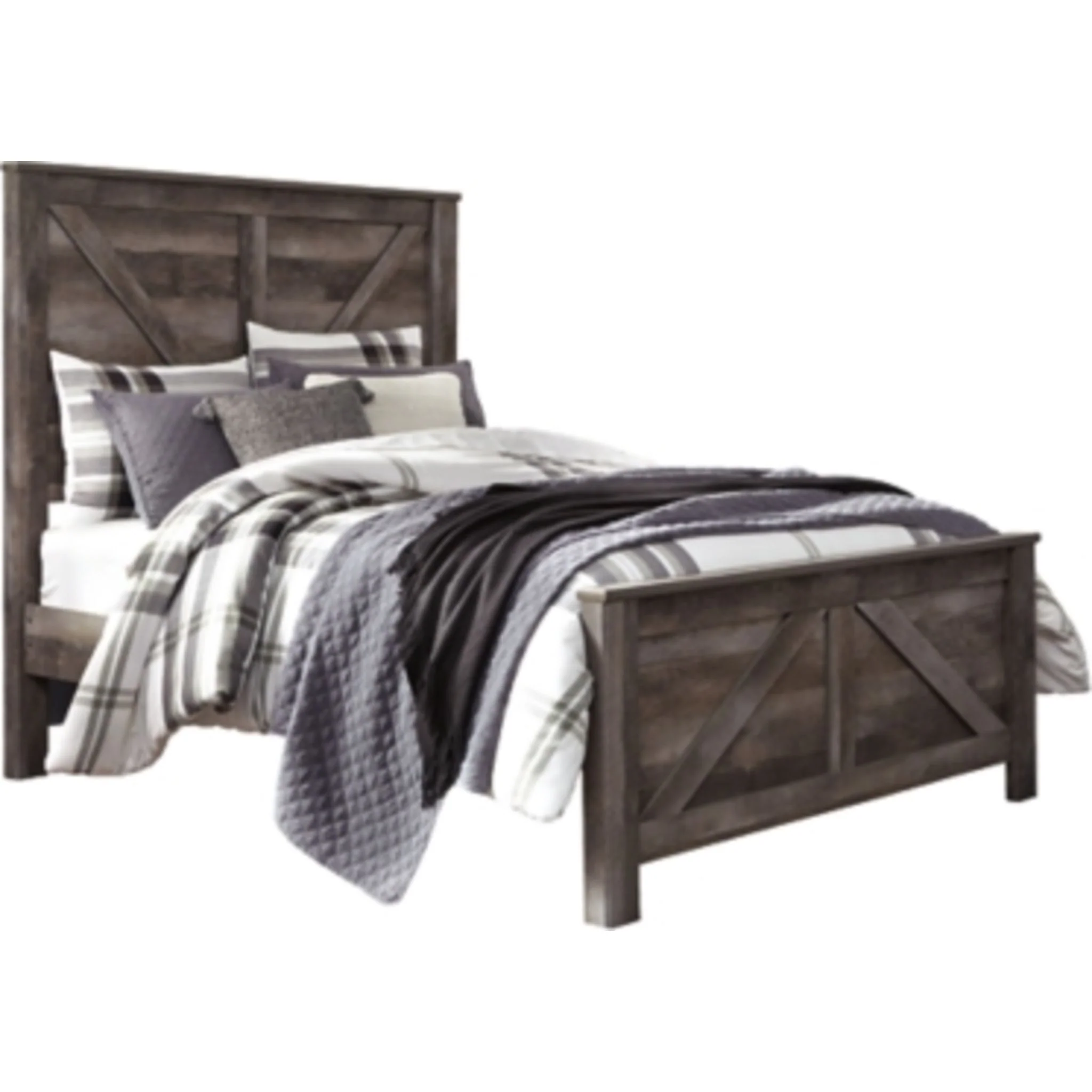 Wynnlow 5 Piece Queen Panel Bedroom - Gray - Image 3
