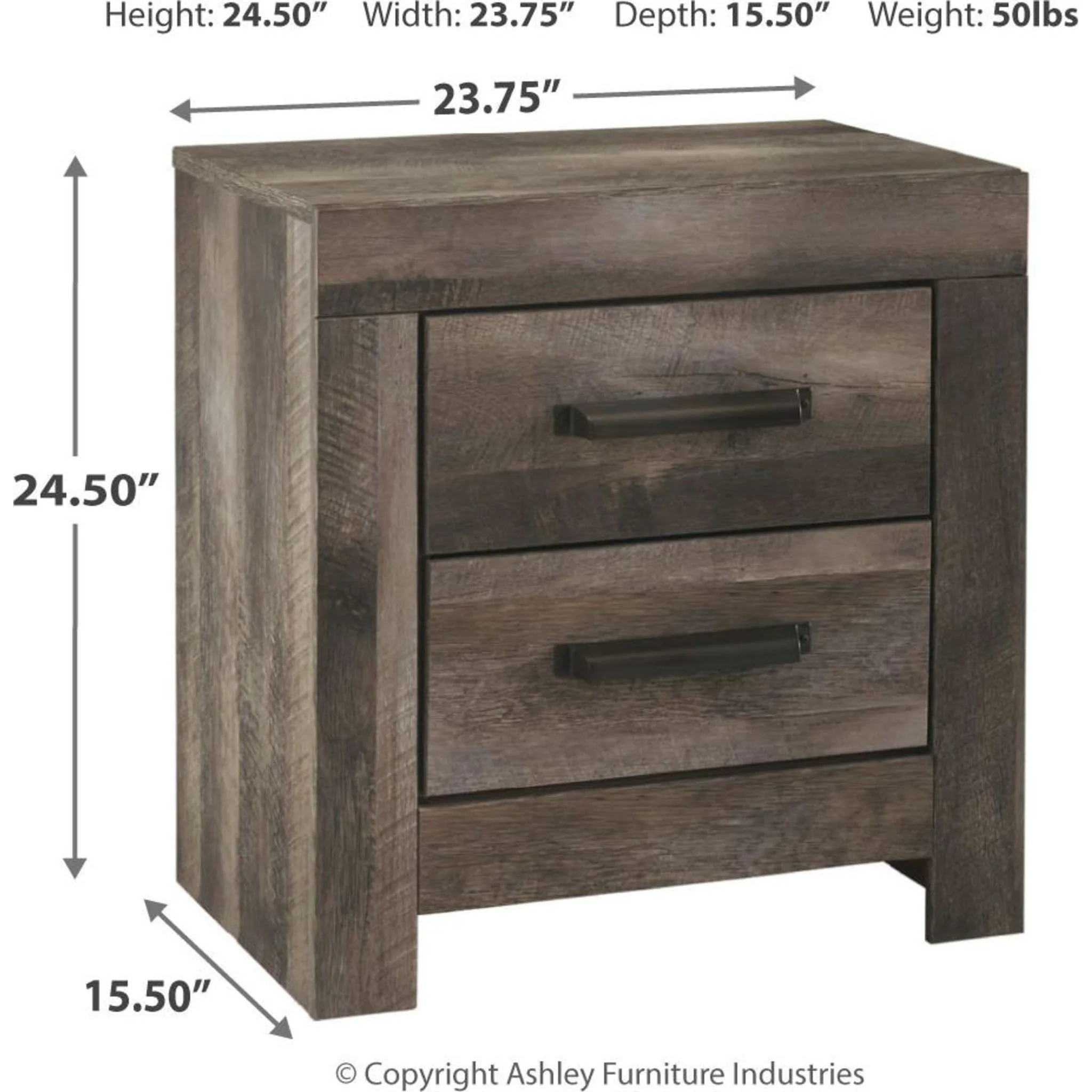 Wynnlow 6 Piece Panel Bedroom - Gray - Image 22