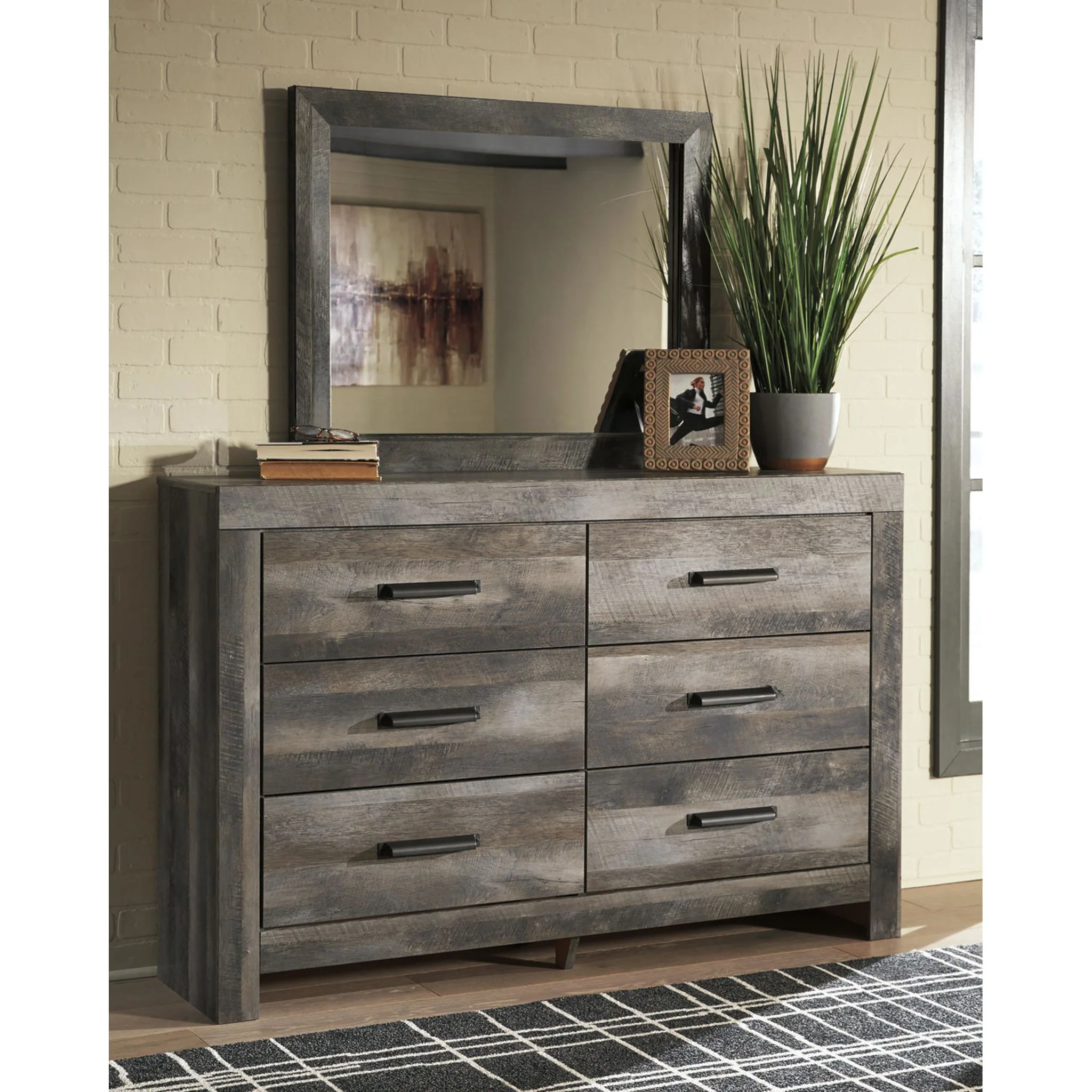 Wynnlow 6 Piece Panel Bedroom - Gray - Image 3