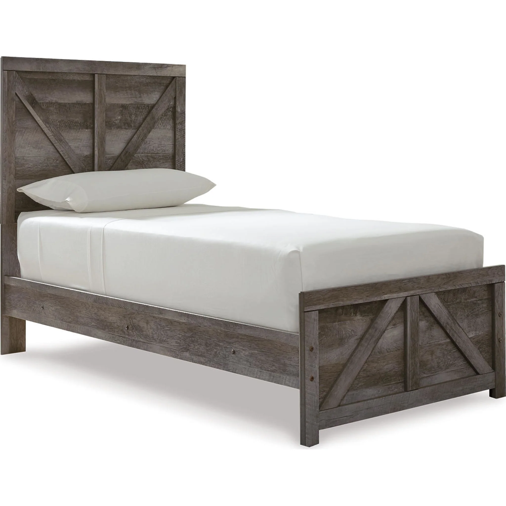 Wynnlow Crossbuck Panel Bed - Gray - Image 11