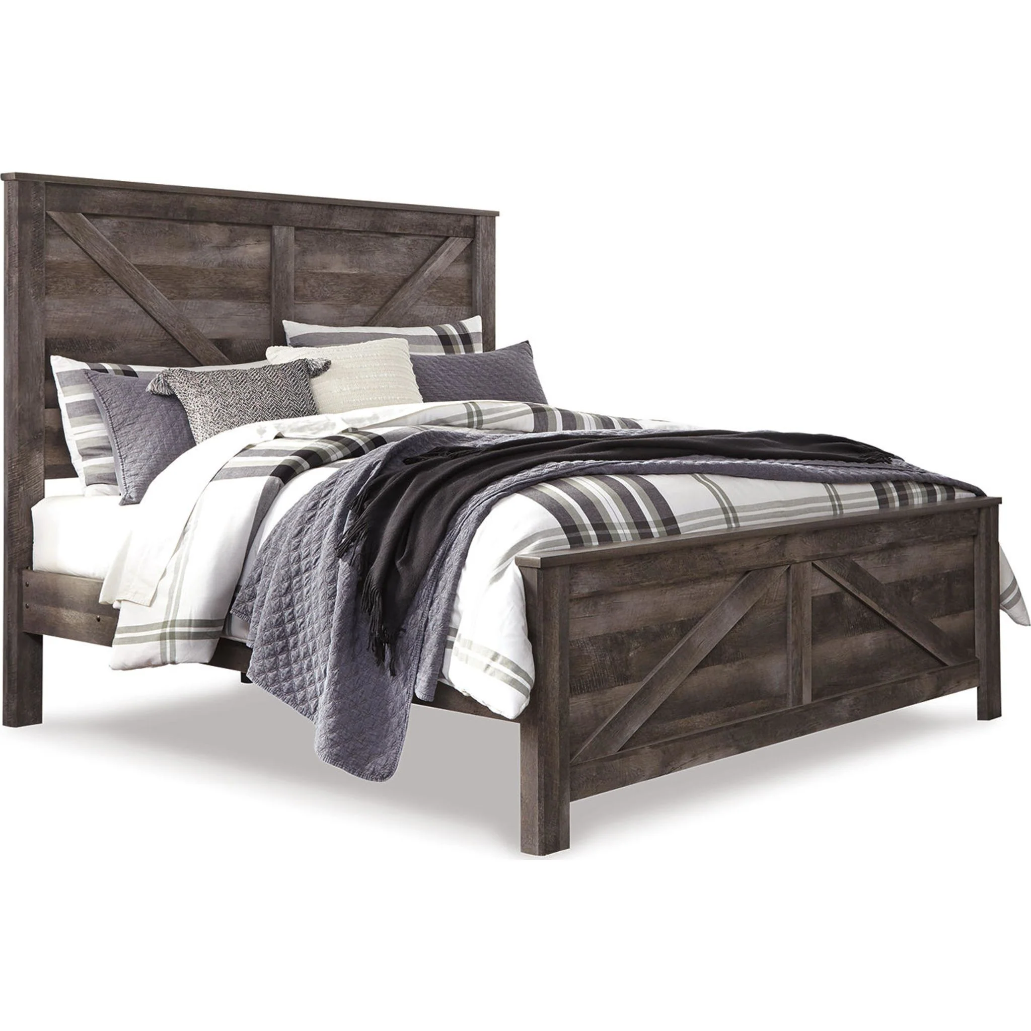 Wynnlow Crossbuck Panel Bed - Gray - Image 23