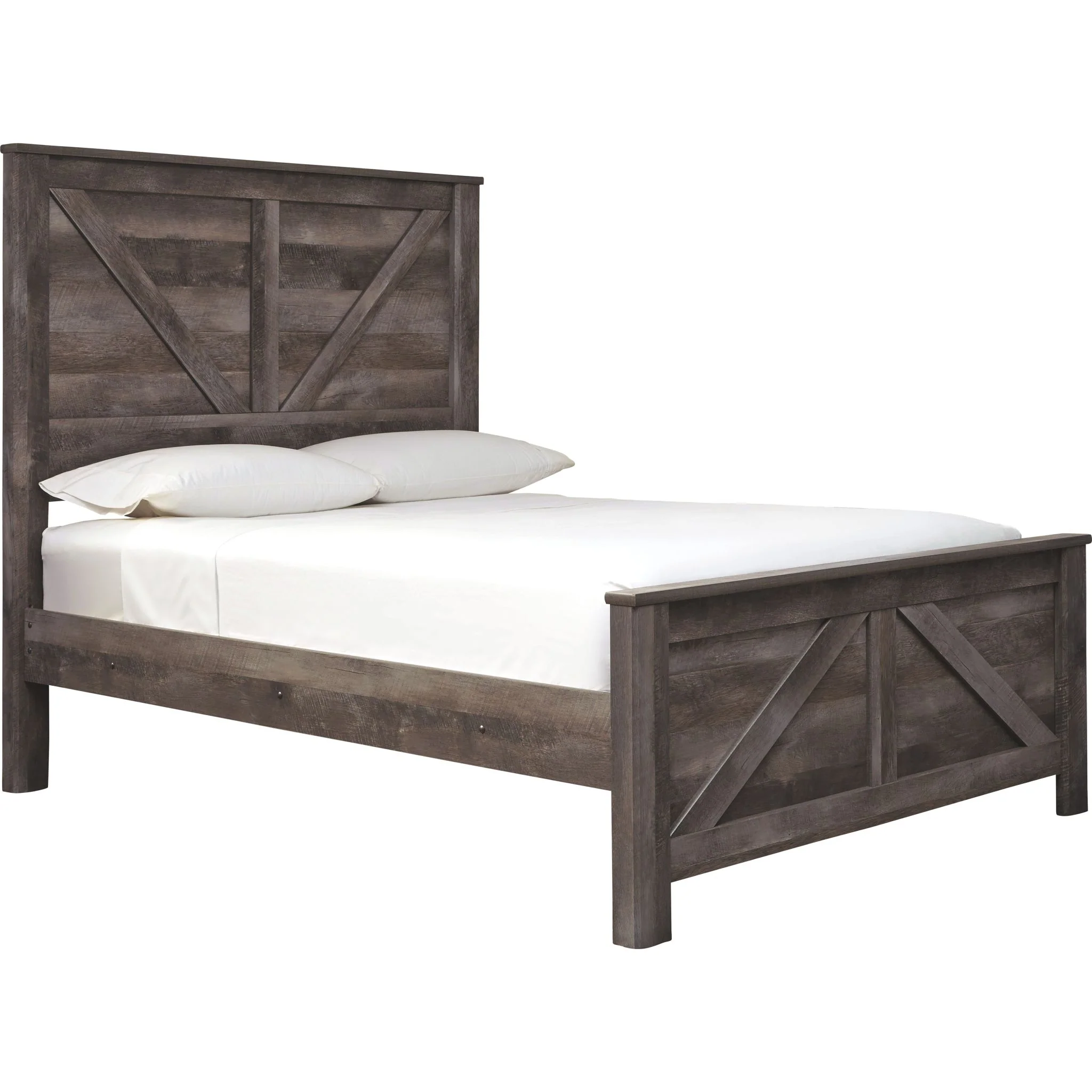 Wynnlow Crossbuck Panel Bed - Gray - Image 4