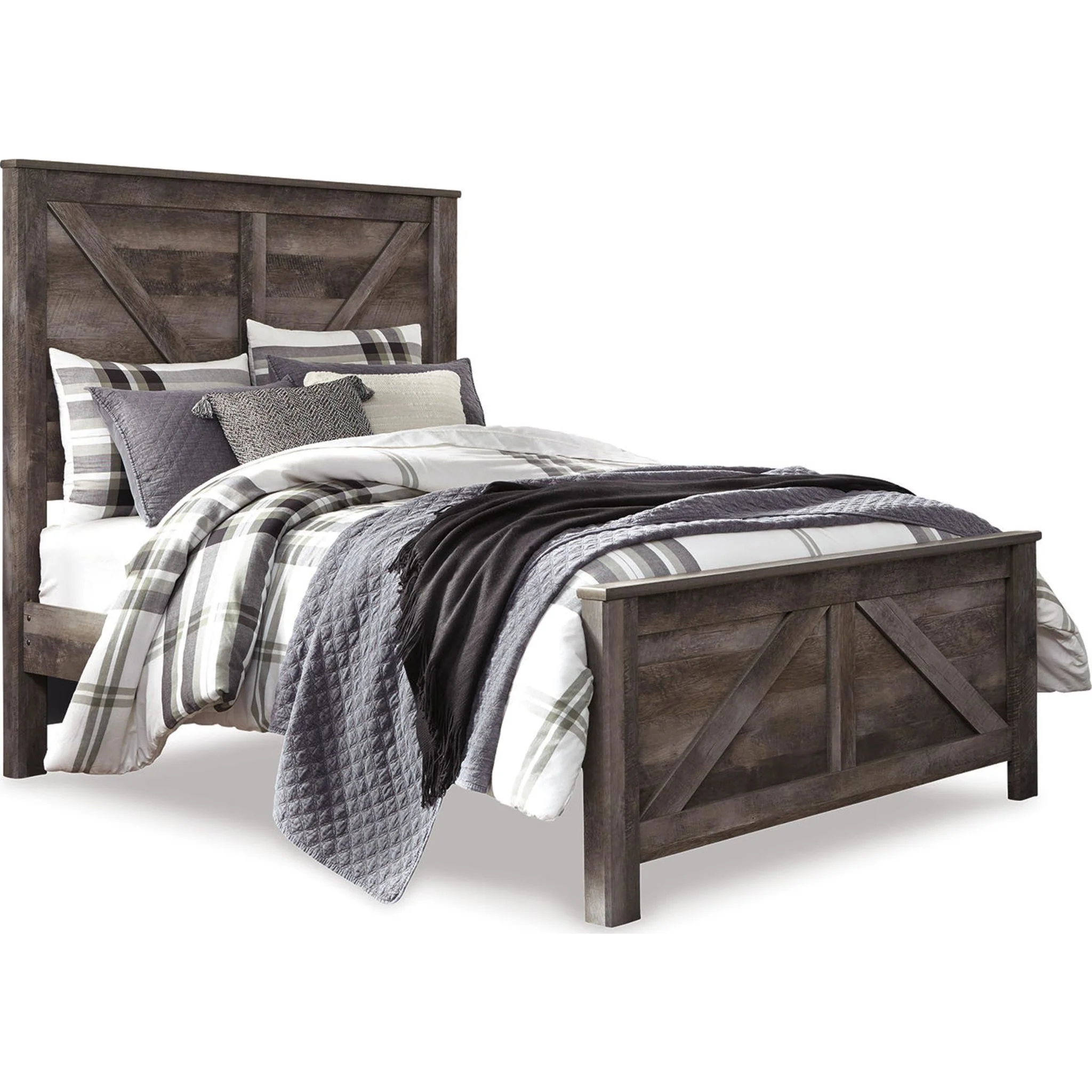 Wynnlow Crossbuck Panel Bed - Gray - Image 46