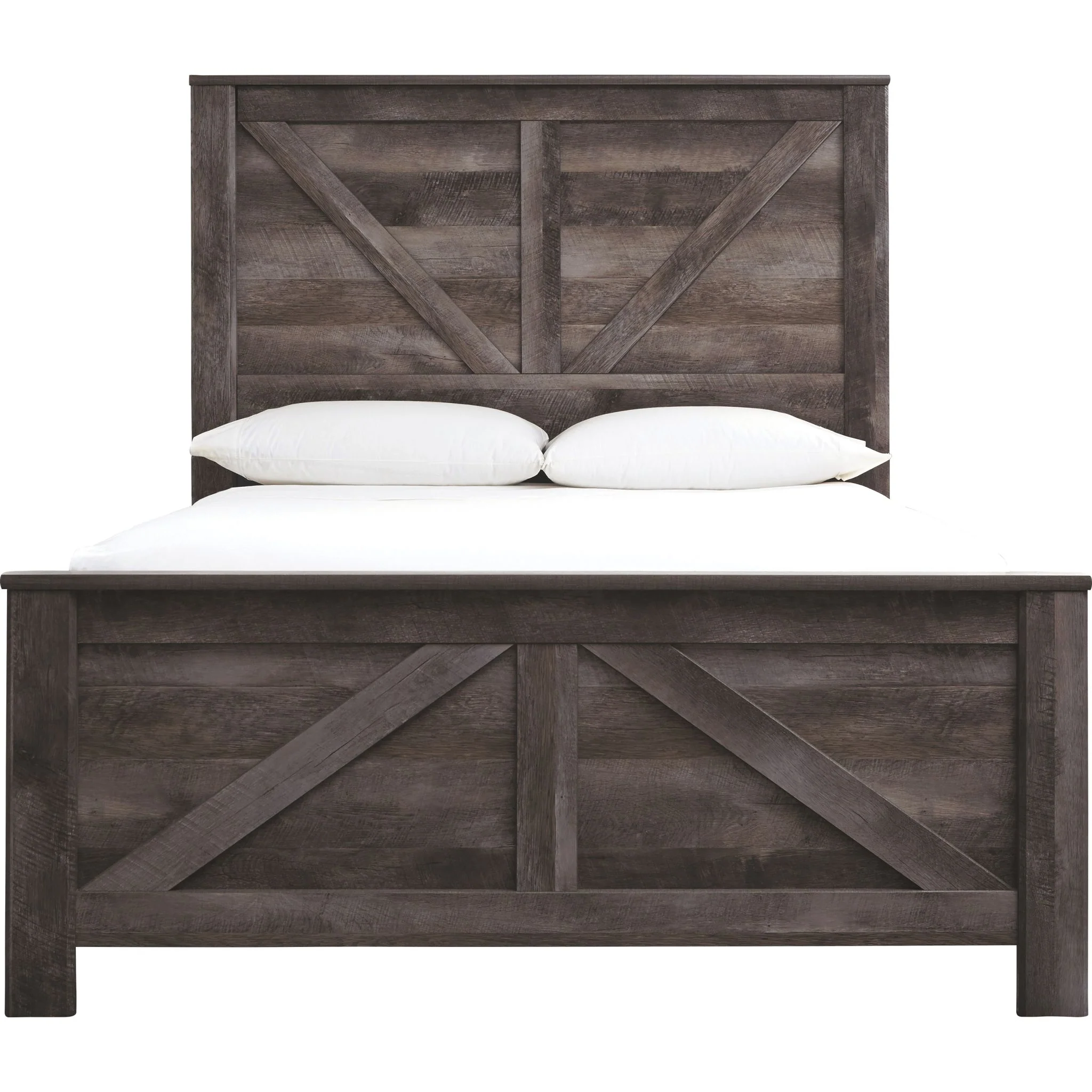 Wynnlow Crossbuck Panel Bed - Gray - Image 5