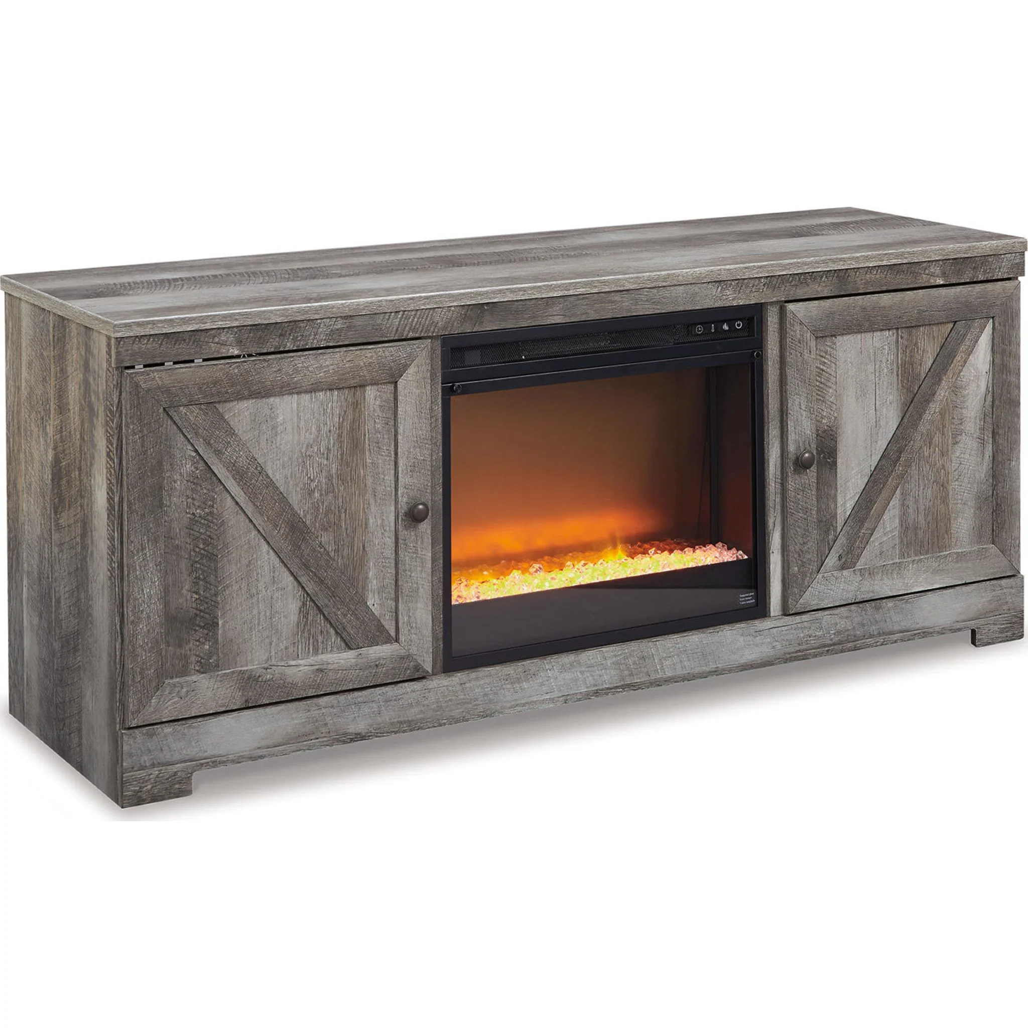 Wynnlow Entertainment Unit with Fireplace - Gray - Image 18
