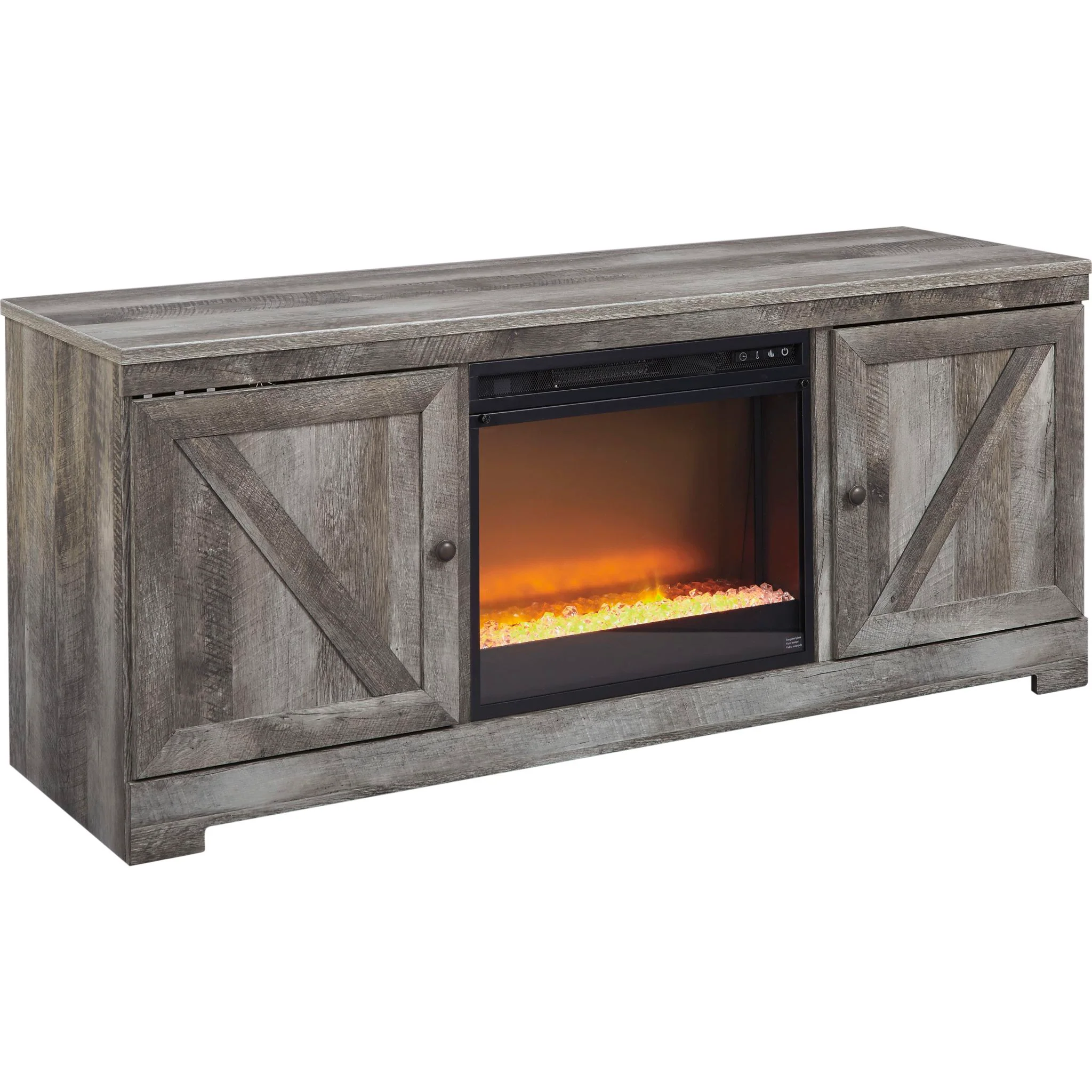 Wynnlow Entertainment Unit with Fireplace - Gray - Image 6