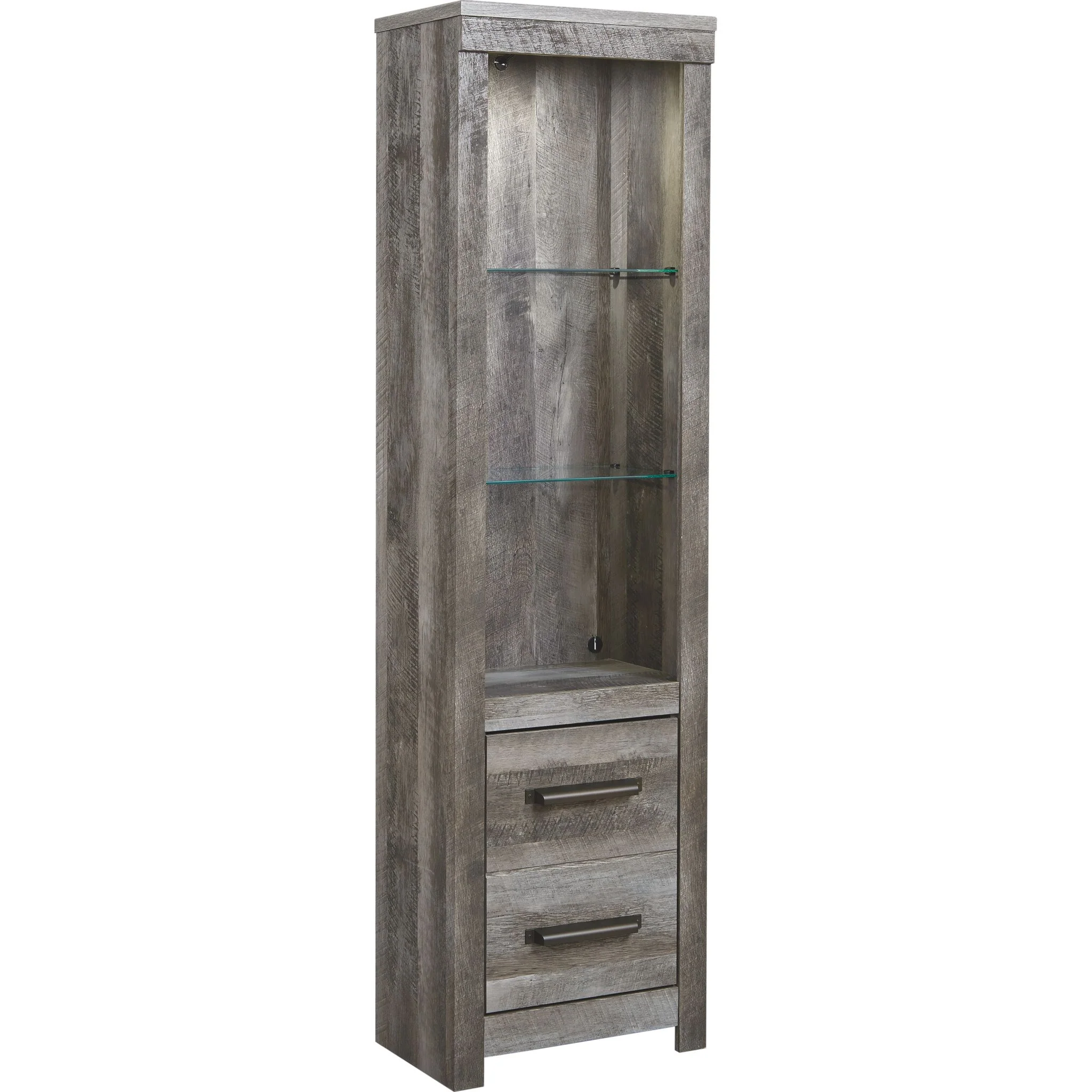 Wynnlow Entertainment Unit with Fireplace - Gray - Image 7