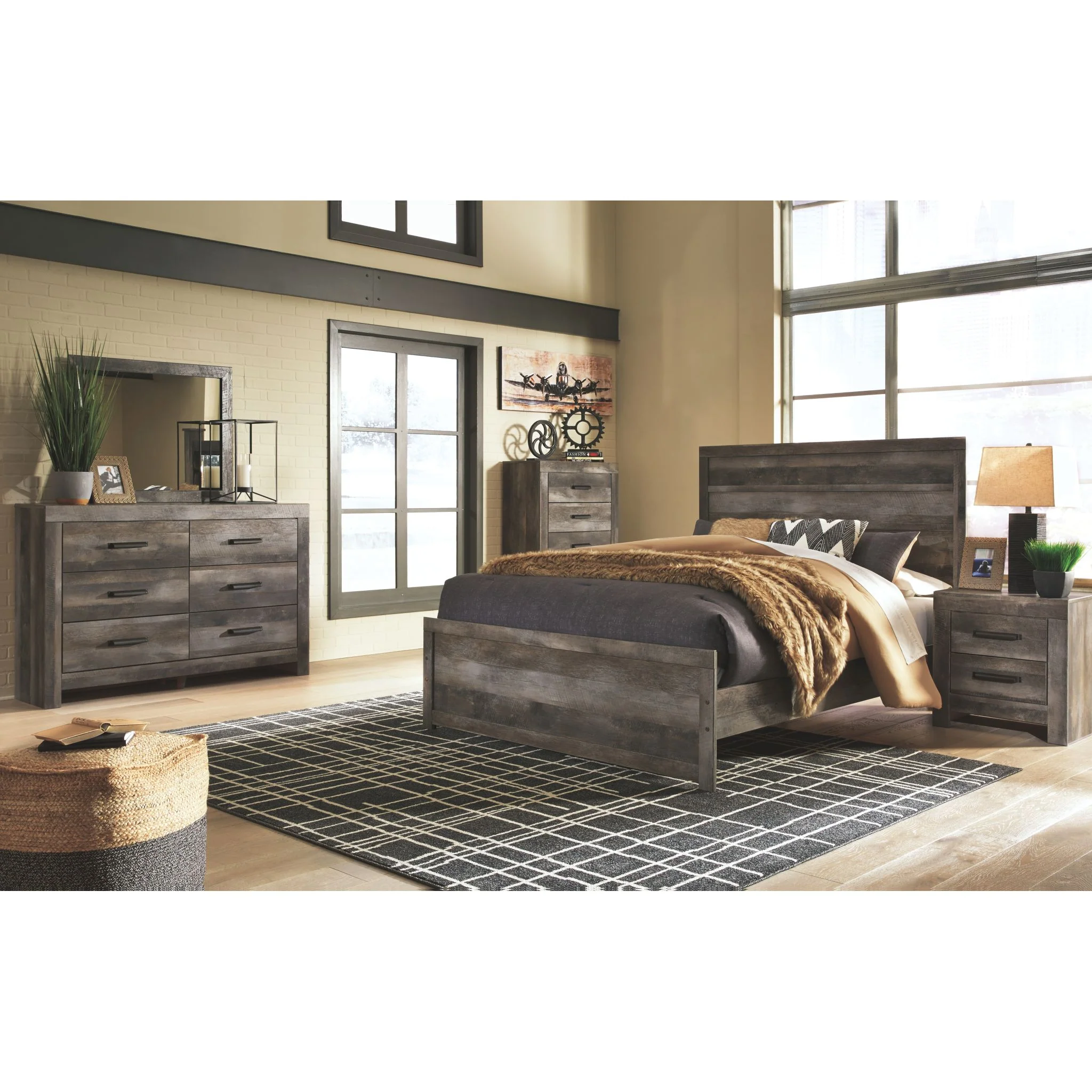 Wynnlow Panel Bed - Gray - Image 4