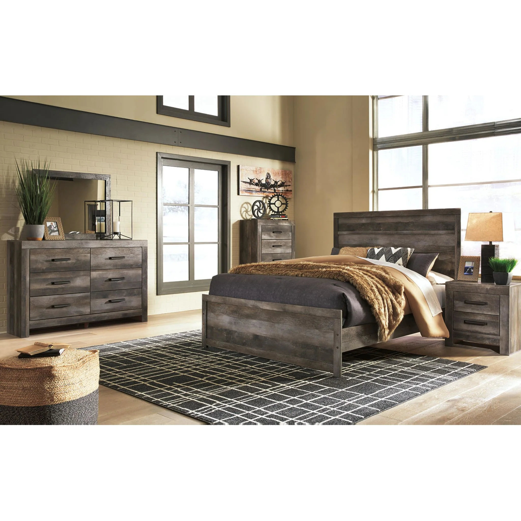 Wynnlow Panel Bed - Gray - Image 6